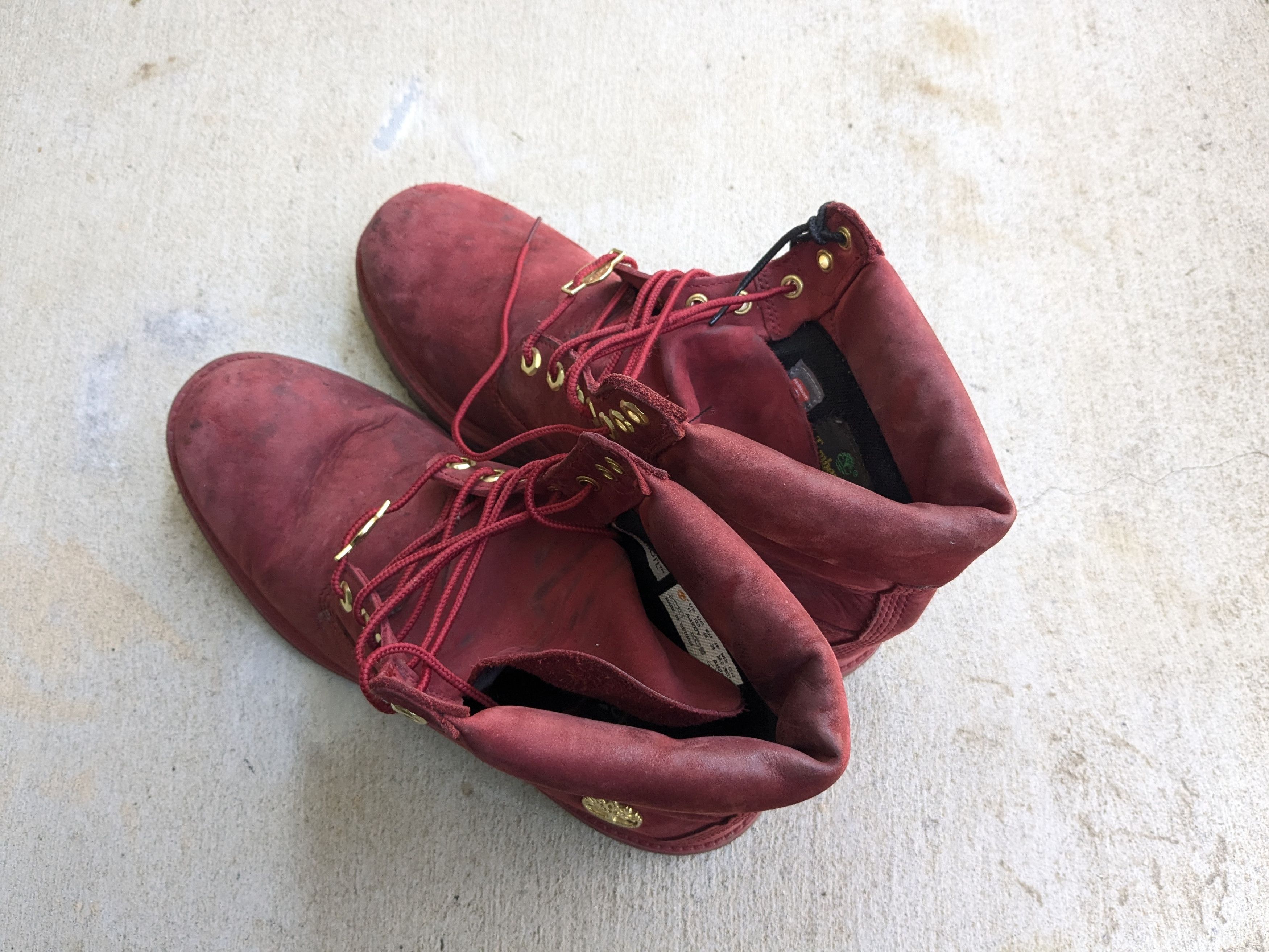 Timberland Timberland Boots Red Leather 11 M Suede Size US 11 / EU 44 - 9 Thumbnail