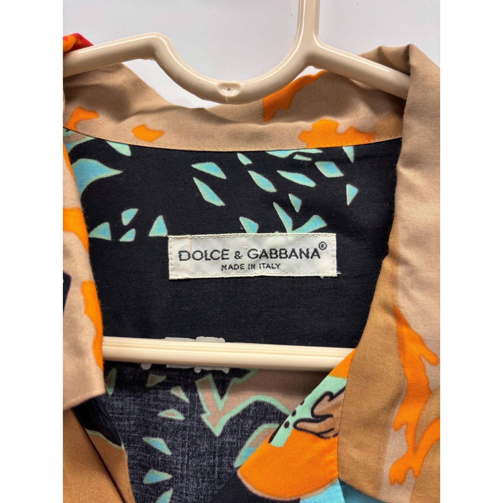 Dolce & Gabbana Vintage 90s Dolce & Gabbana Hawaii Print Rayon Shirt XL Size US XL / EU 56 / 4 - 4 Thumbnail