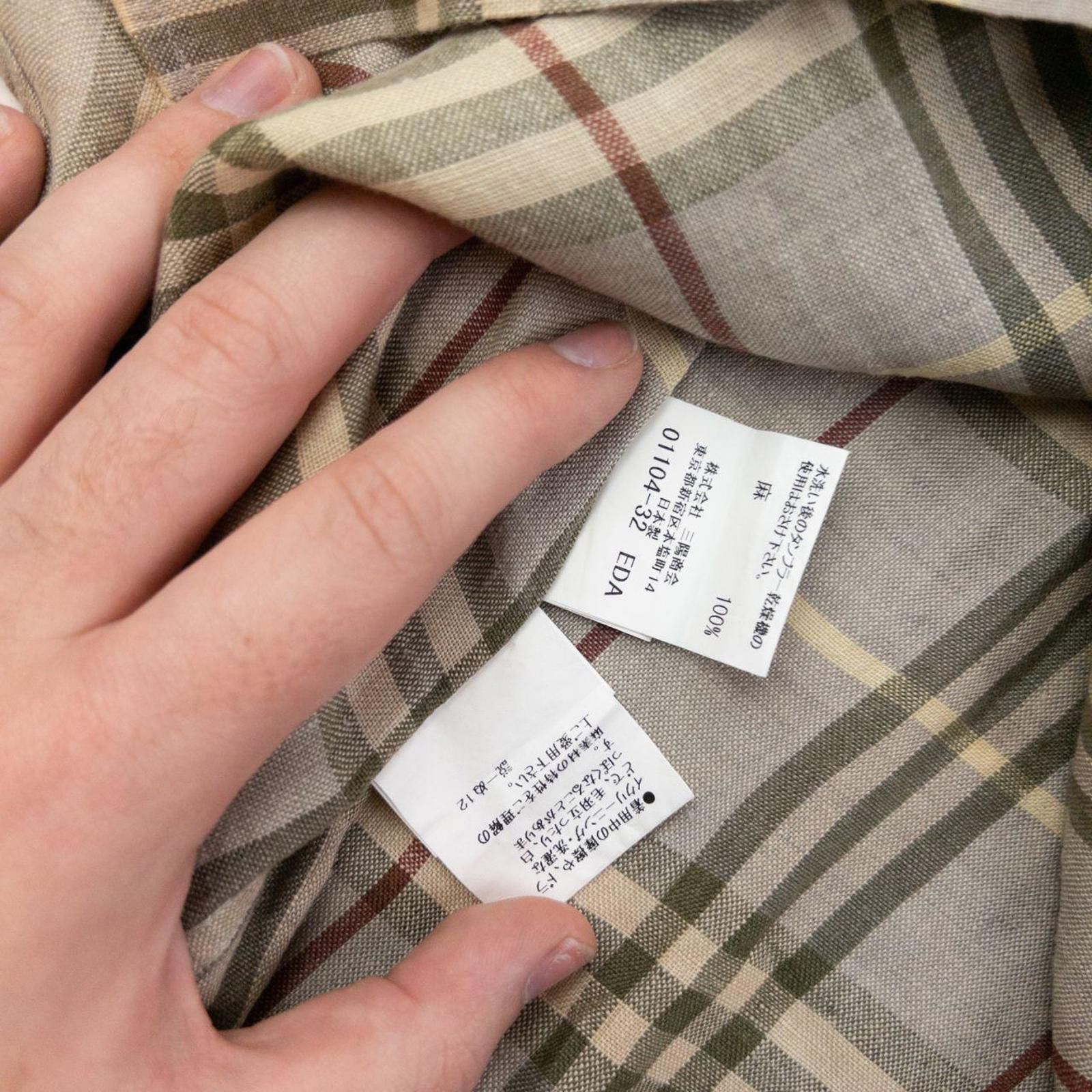 Burberry Vintage Burberry Nova Check Short Sleeve Button Up Shirt L Size US L / EU 52-54 / 3 - 6 Thumbnail