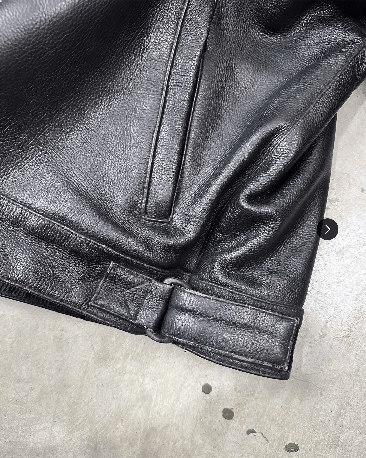 Vintage 90s Triumph Heavy Black Leather Jacket Size US L / EU 52-54 / 3 - 9 Thumbnail
