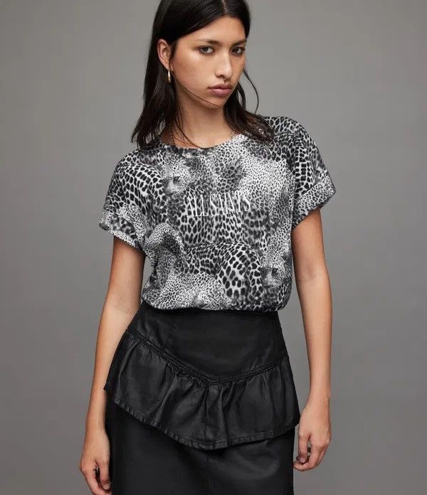 Allsaints Allsaints Emilia Imogen Women’s Leopard T-Shirt Size M-L Size L / US 10 / IT 46 - 8 Thumbnail