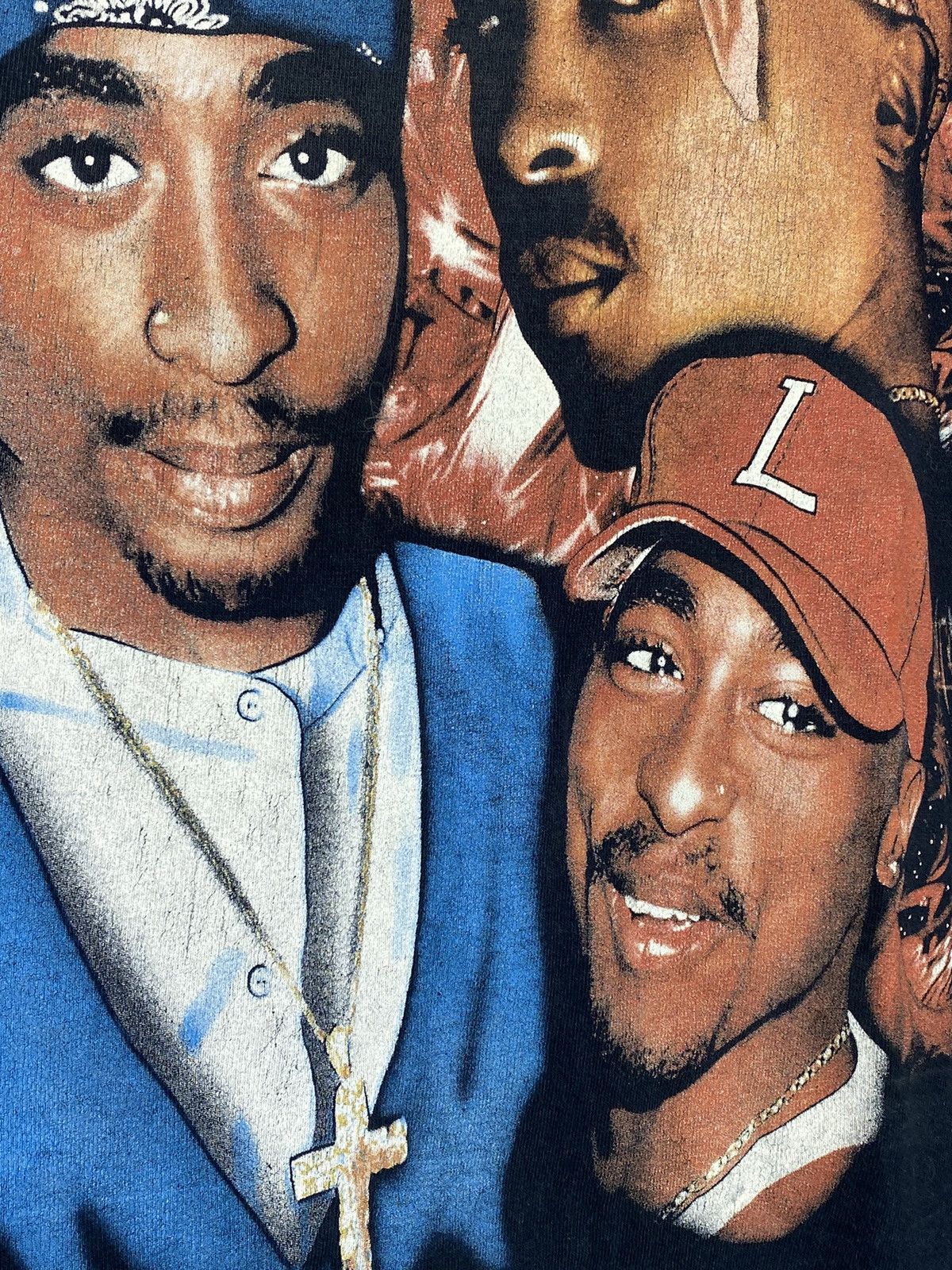 Rap Tees × Vintage 2Pac Vintage Graphic Print T-shirt Size US S / EU 44-46 / 1 - 6 Thumbnail