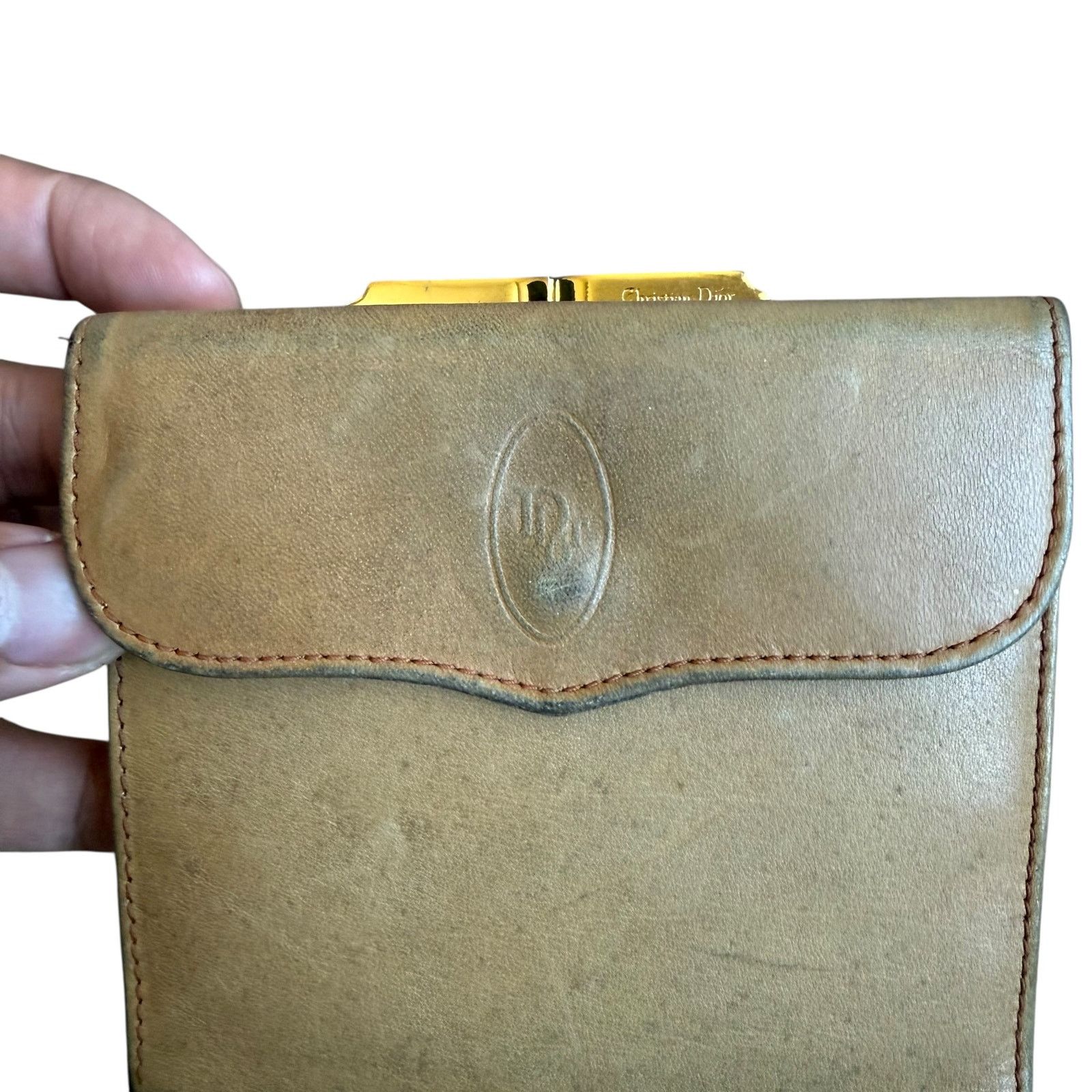 Dior Vintage Christian Dior Tan Brown Wallet Size ONE SIZE - 2 Thumbnail