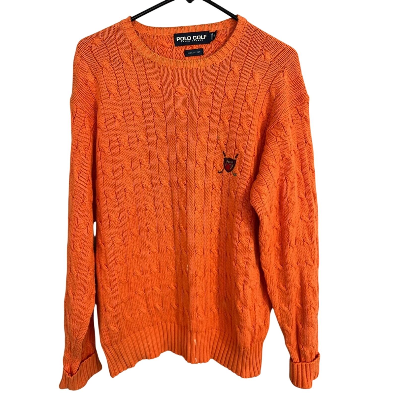 Polo Ralph Lauren Polo Golf Ralph Lauren Sweater Cable Knit Crest Pullover Size US S / EU 44-46 / 1 - 1 Thumbnail