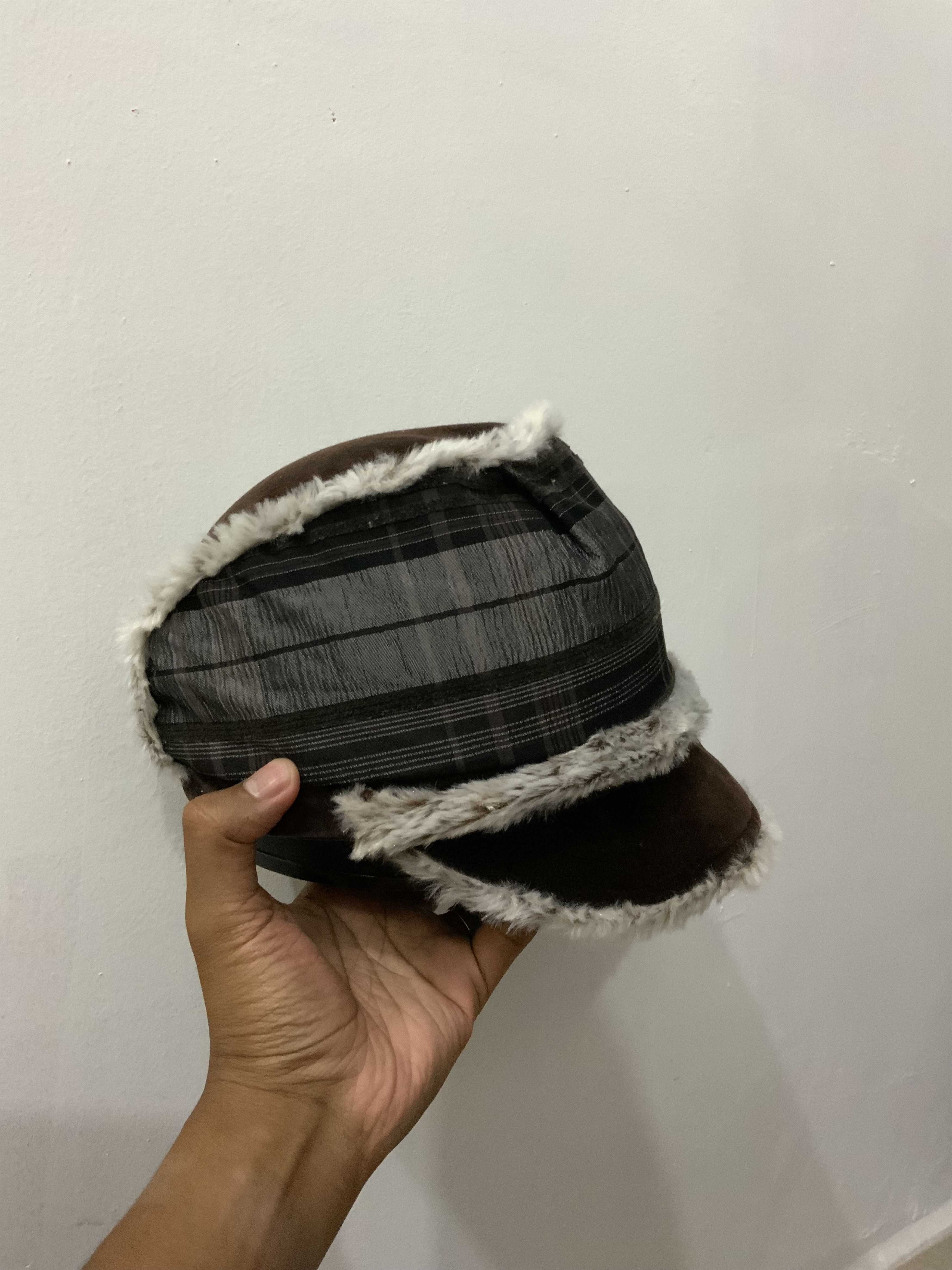 If Six Was Nine Mohair Fur Suade Retro Ski Hat Size ONE SIZE - 5 Thumbnail
