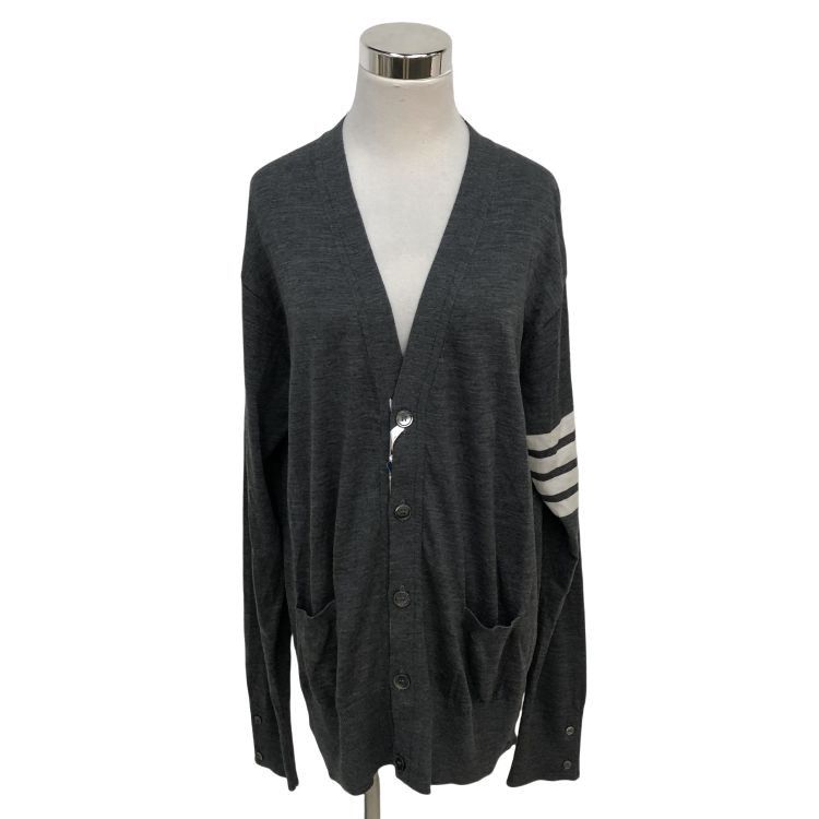 Thom Browne Thom Browne 4-Bar Stripe Cardigan Size 5 Size US XXL / EU 58 / 5 - 1 Thumbnail