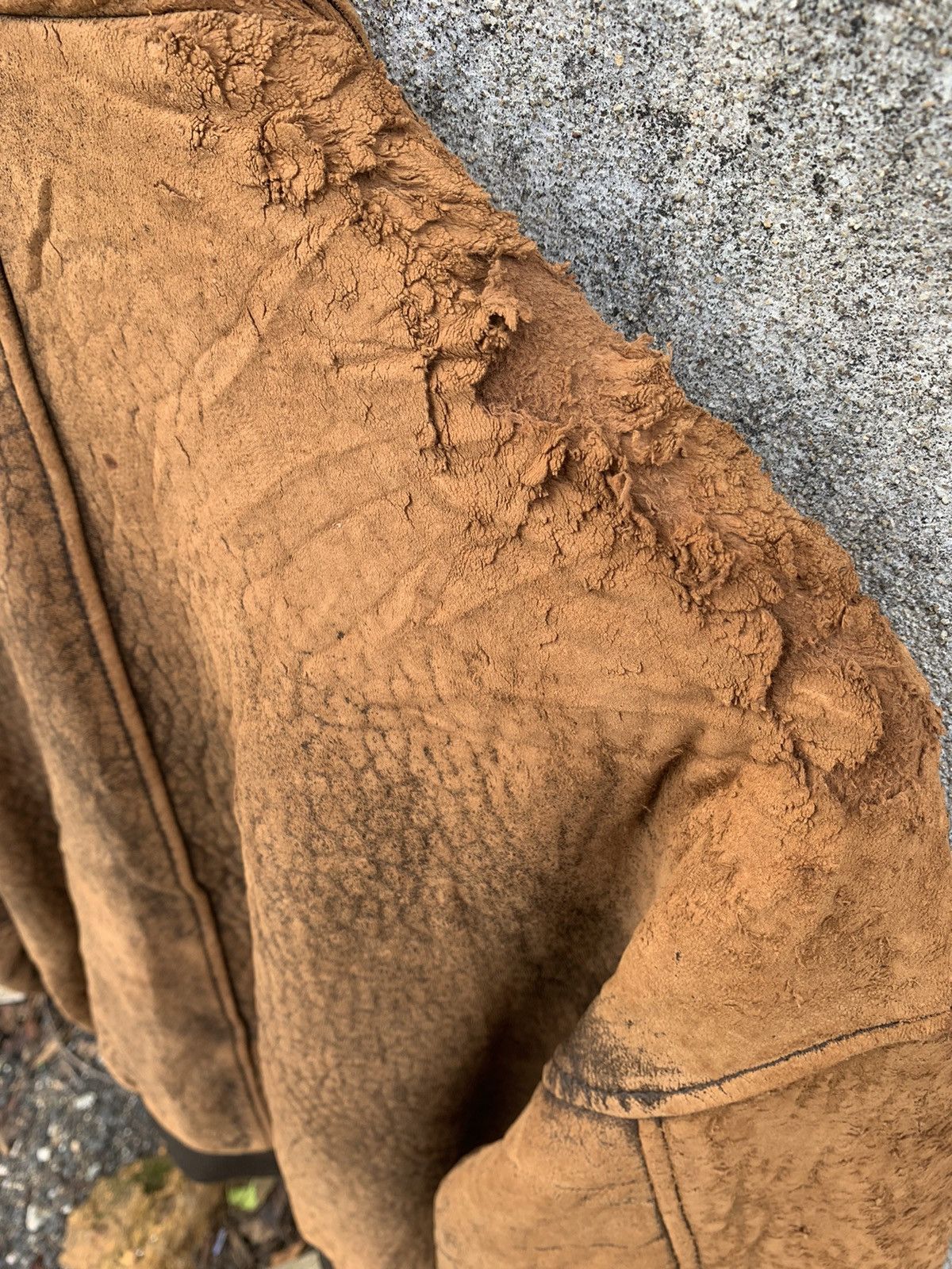 Avirex Avirex distressed thrashed leather flight jacket Size US L / EU 52-54 / 3 - 8 Thumbnail