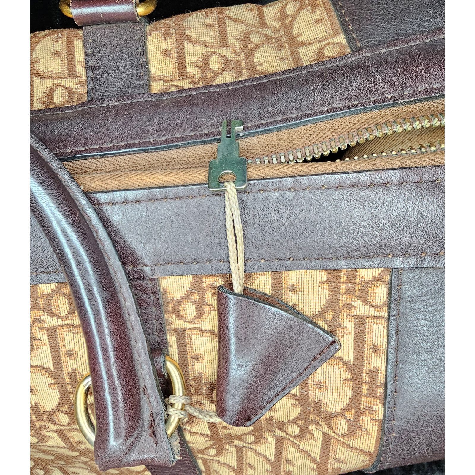 Dior CHRISTIAN DIOR 1960s RARE Early Oblique Monogram Travel Bag Size ONE SIZE - 12 Thumbnail