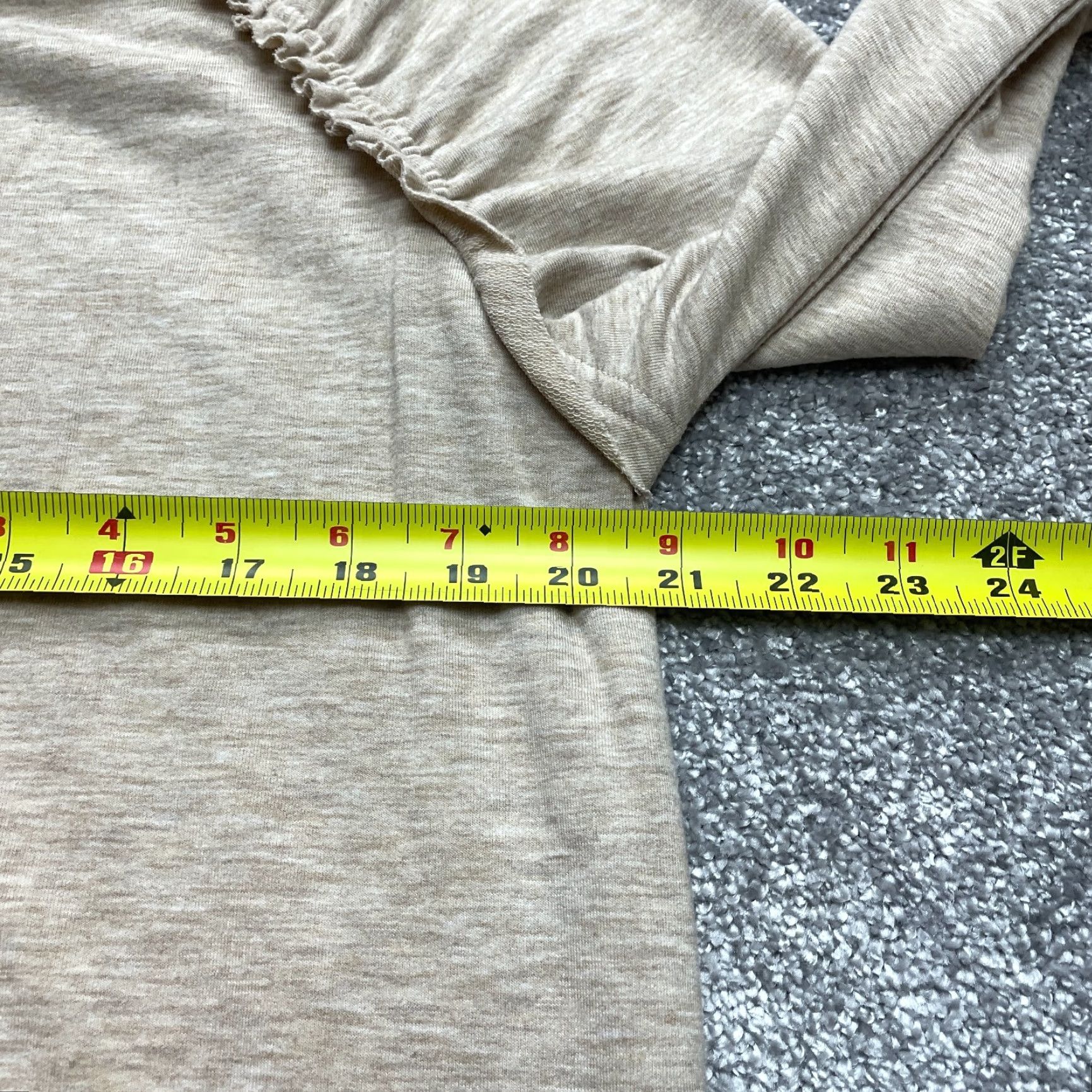 Vintage Motherhood Maternity Sweatshirt Womens Small Tan Beige Stretch Pullover Soft Top Size S / US 4 / IT 40 - 6 Thumbnail