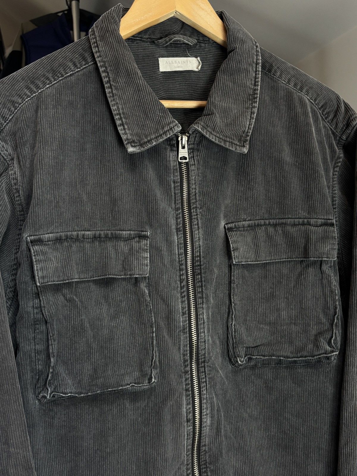 Allsaints AllSaints Vintage Corduroy Zip Up Light Bomber Jacket Rare Size US L / EU 52-54 / 3 - 3 Thumbnail