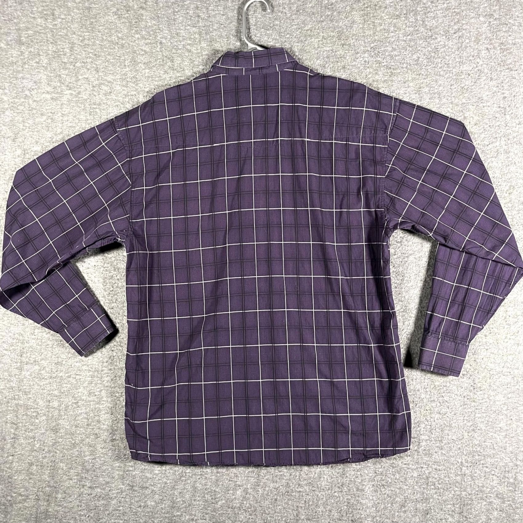 Vintage Panhandle Slim Shirt Mens Medium Purple Plaid Snap Button Long Sleeve Western Size US M / EU 48-50 / 2 - 3 Thumbnail