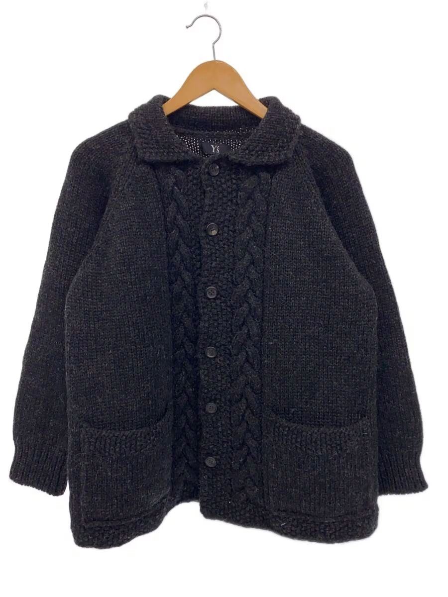 Yohji Yamamoto Cable Knit Wool Cardigan Size US M / EU 48-50 / 2 - 1 Thumbnail