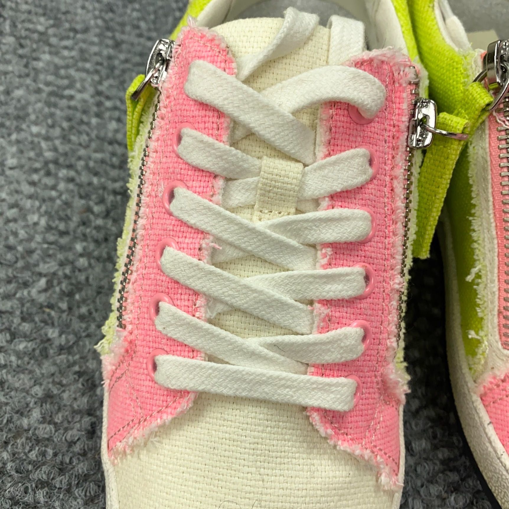 Dolce Vita Dolce Vita Sneakers Womens Size 6 Patchwork Zip Pink Yellow Blue Size US 6 / IT 36 - 5 Thumbnail