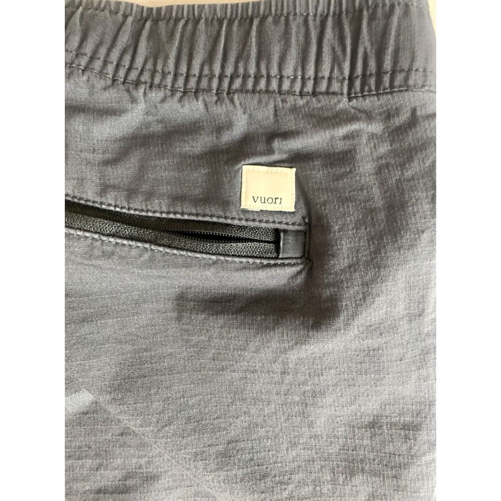 Vuori Vuori Pants Mens Medium Gray Ripstop Elastic Waist Casual VW401 Fits 30x28 Size US 31 - 2 Thumbnail