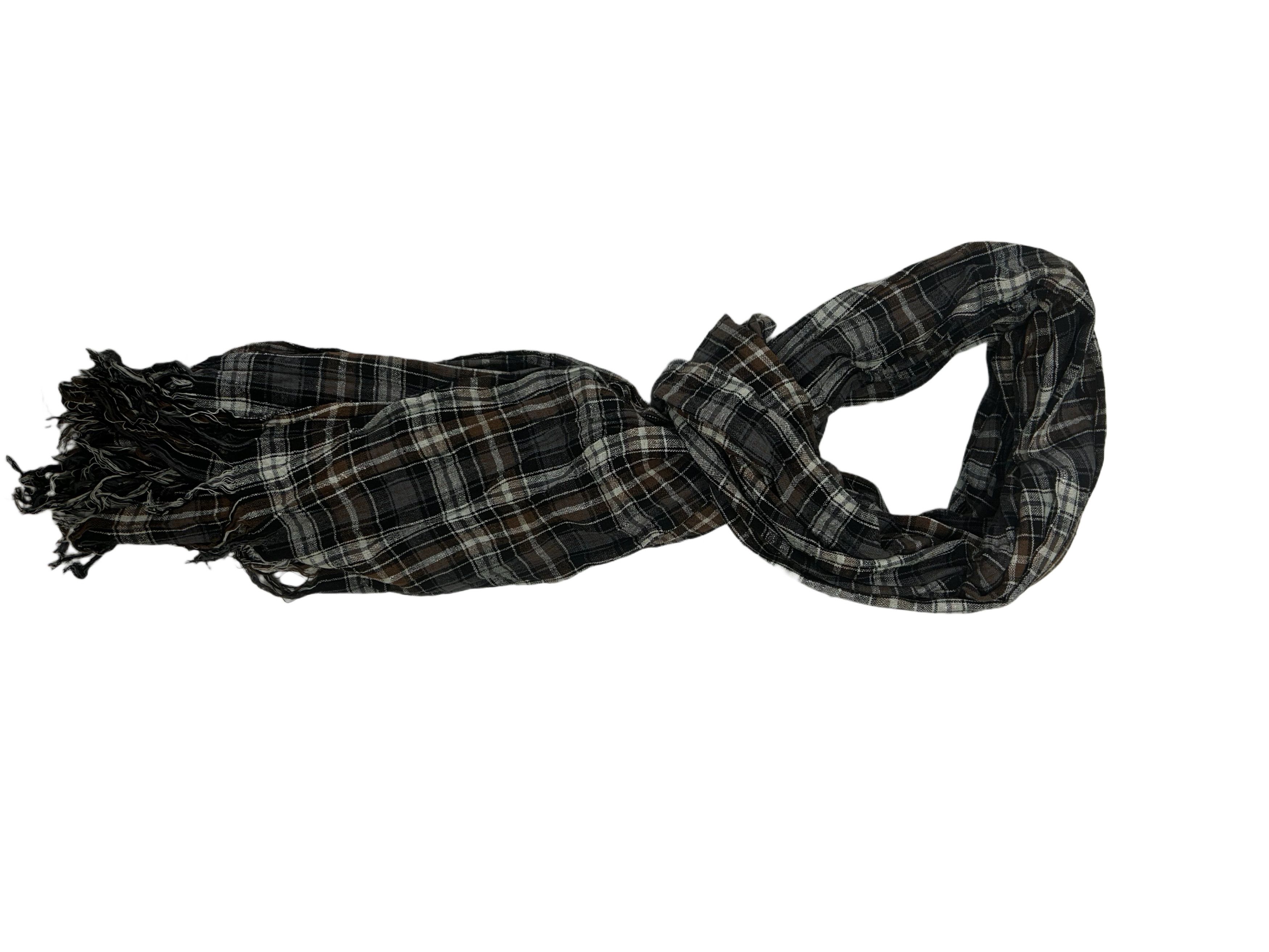 CLOSED Closed Woven Silk Multi Colour Check Scarf Size ONE SIZE - 2 Thumbnail