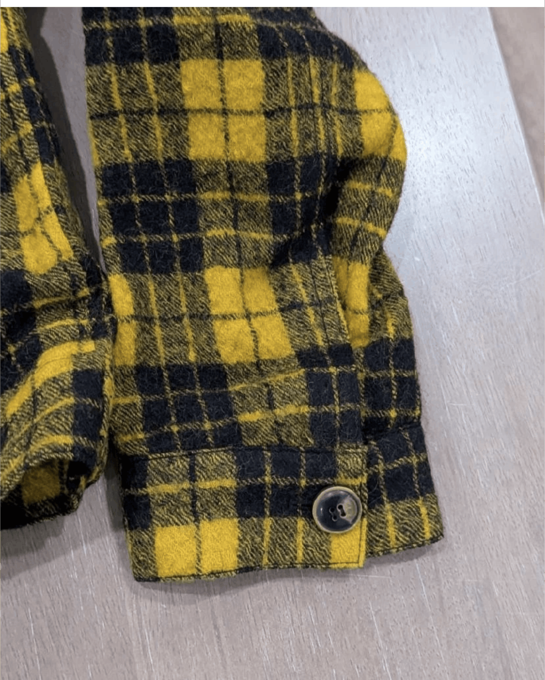 John Varvatos John Varvatos Plaid Wool Blouson Jacket Canary 48 Size US M / EU 48-50 / 2 - 5 Thumbnail