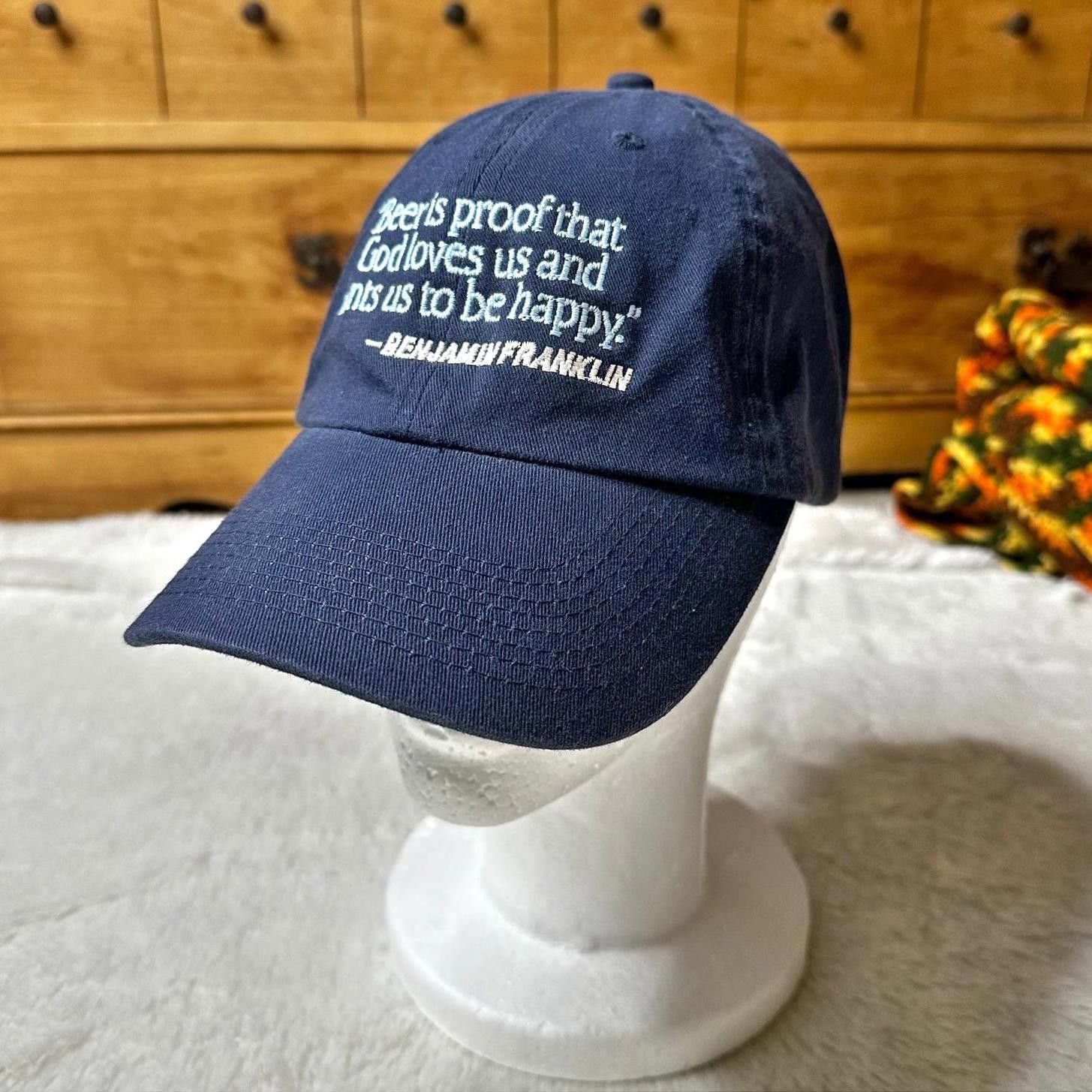 Designer Perrin Unisex Baseball Cap Beer is Proof Quote Adjustable OS Size ONE SIZE - 1 Thumbnail