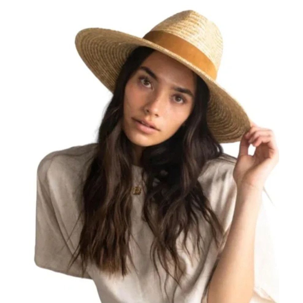 Other NWT Gigi Pip Isla Straw Fedora Hat S/M 57cm Adjustable Wide Size ONE SIZE - 10 Thumbnail
