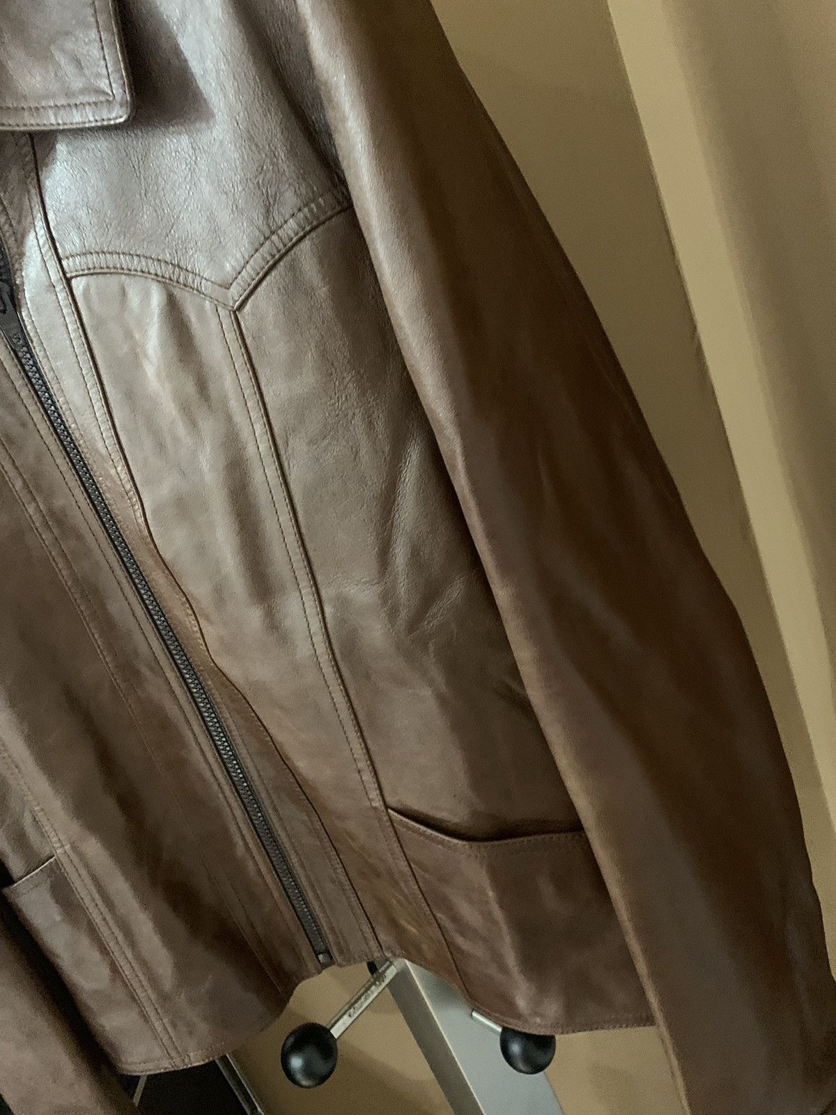 Celine Celine 2023FW Western Brown Lambskin Blouson Zip Jacket Size US S / EU 44-46 / 1 - 3 Thumbnail