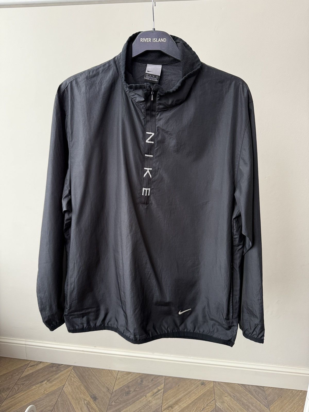 Nike Vintage Nike Black 1/4 Zip Pullover Lightweight Jacket Size US S / EU 44-46 / 1 - 3 Thumbnail