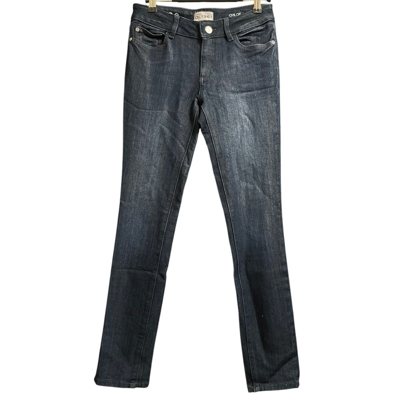 DL1961 DL1961 Chloe Skinny Dark Blue Jeans - Size 14 Size 27" / US 4 / IT 40 - 1 Thumbnail