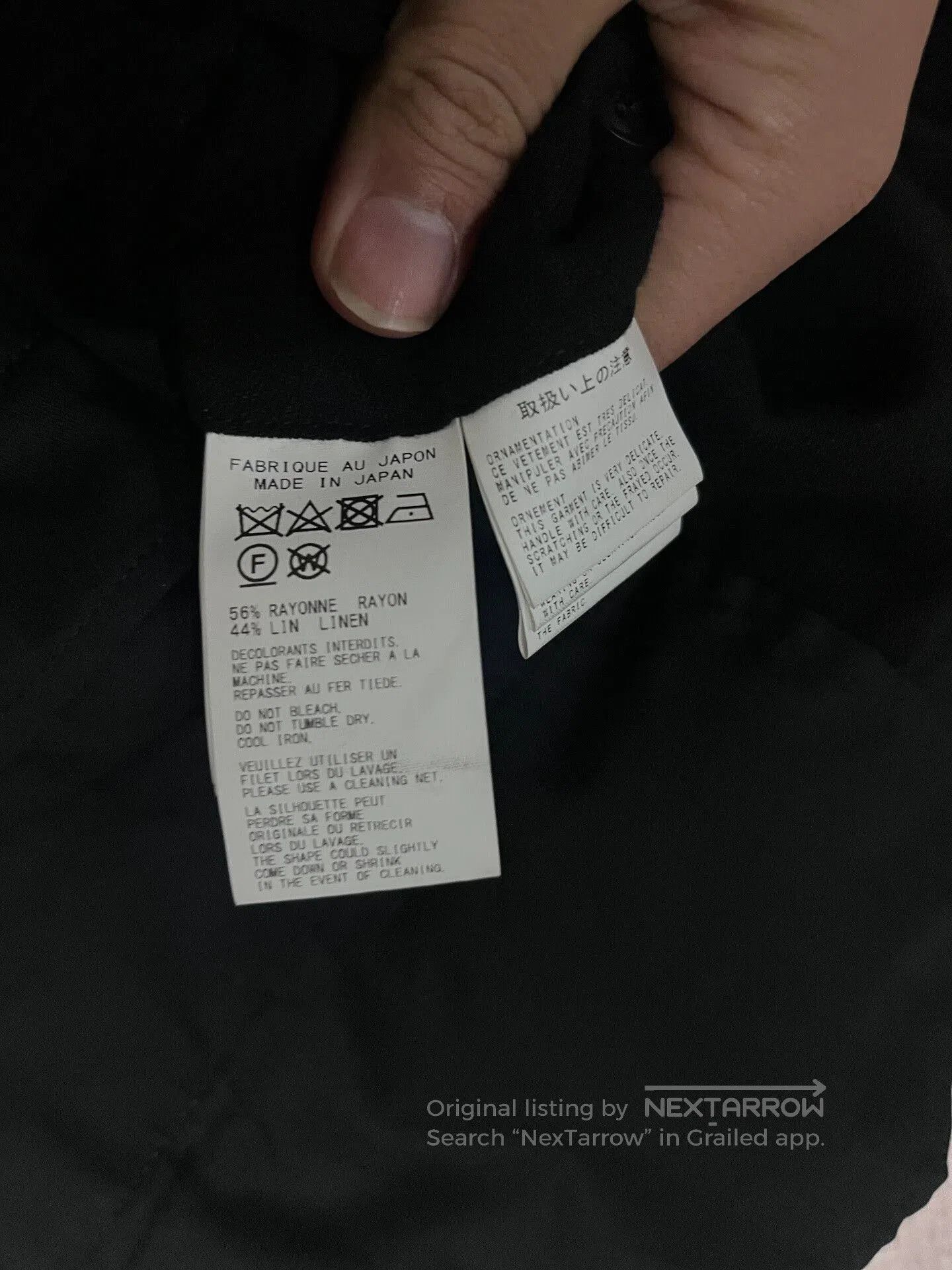Yohji Yamamoto Yohji Yamamoto Black Pants with Unique Design. Size US 28 / EU 44 - 6 Thumbnail