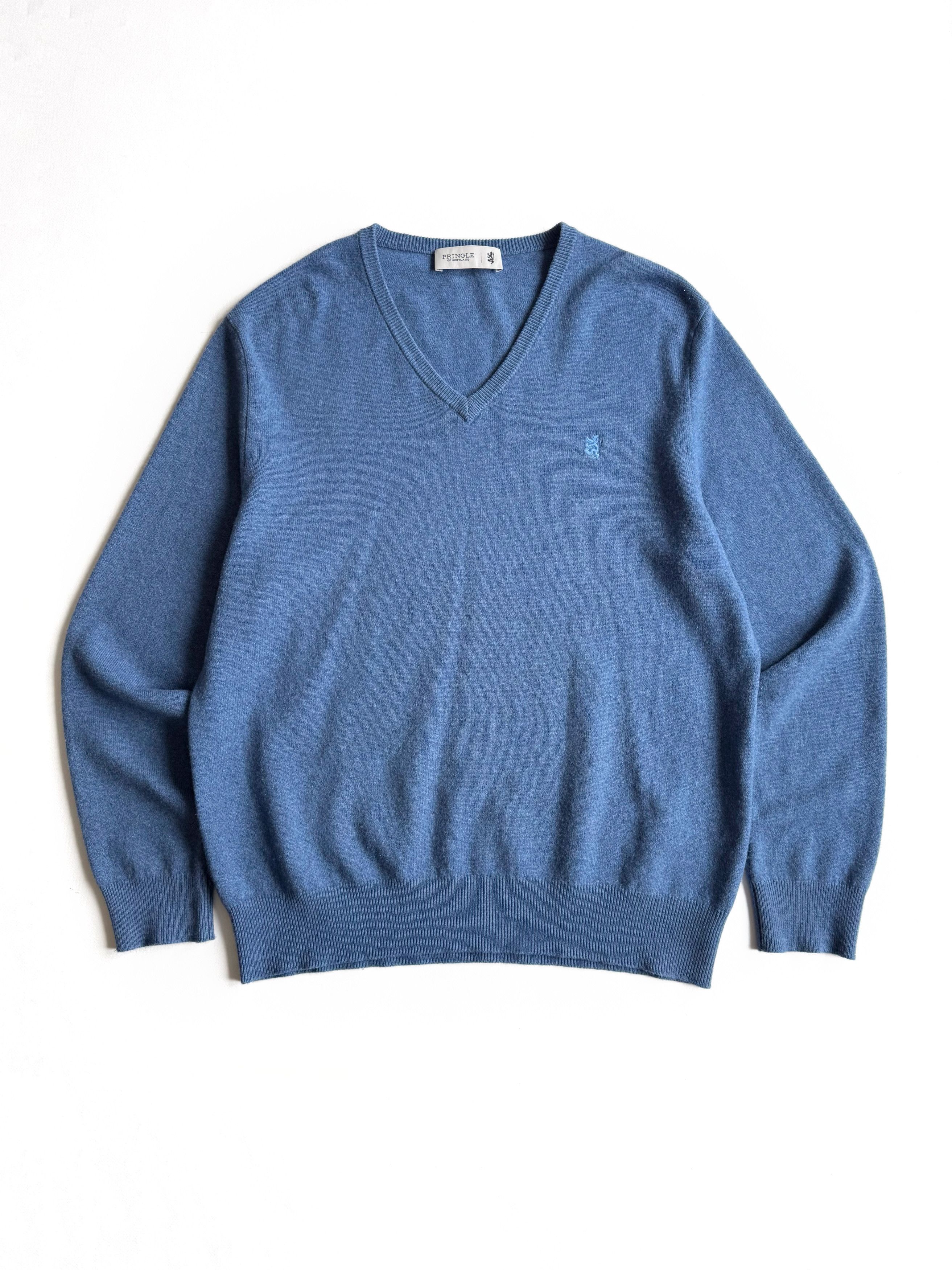 Pringle Of Scotland Men's Pringle Of Scotland V-neck Wool Sweater (L) Size US L / EU 52-54 / 3 - 1 Thumbnail