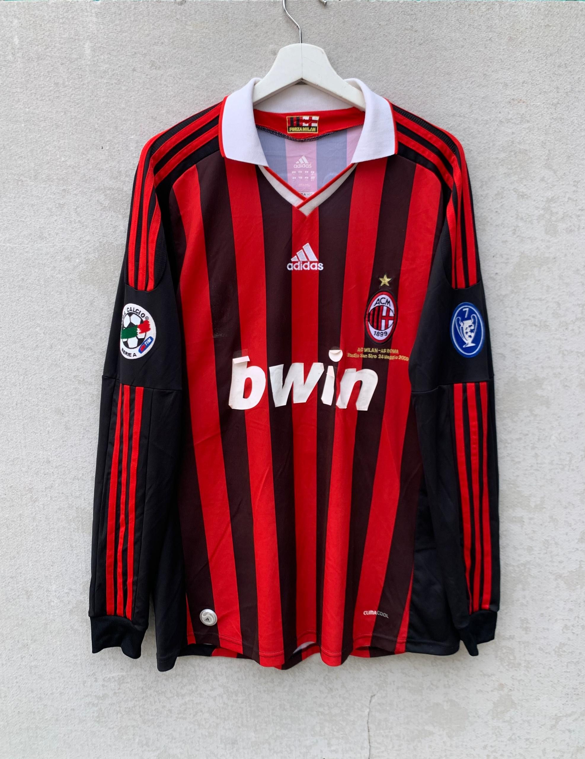Vintage Vintage AC MILAN Maldini Jersey Size US XL / EU 56 / 4 - 1 Thumbnail