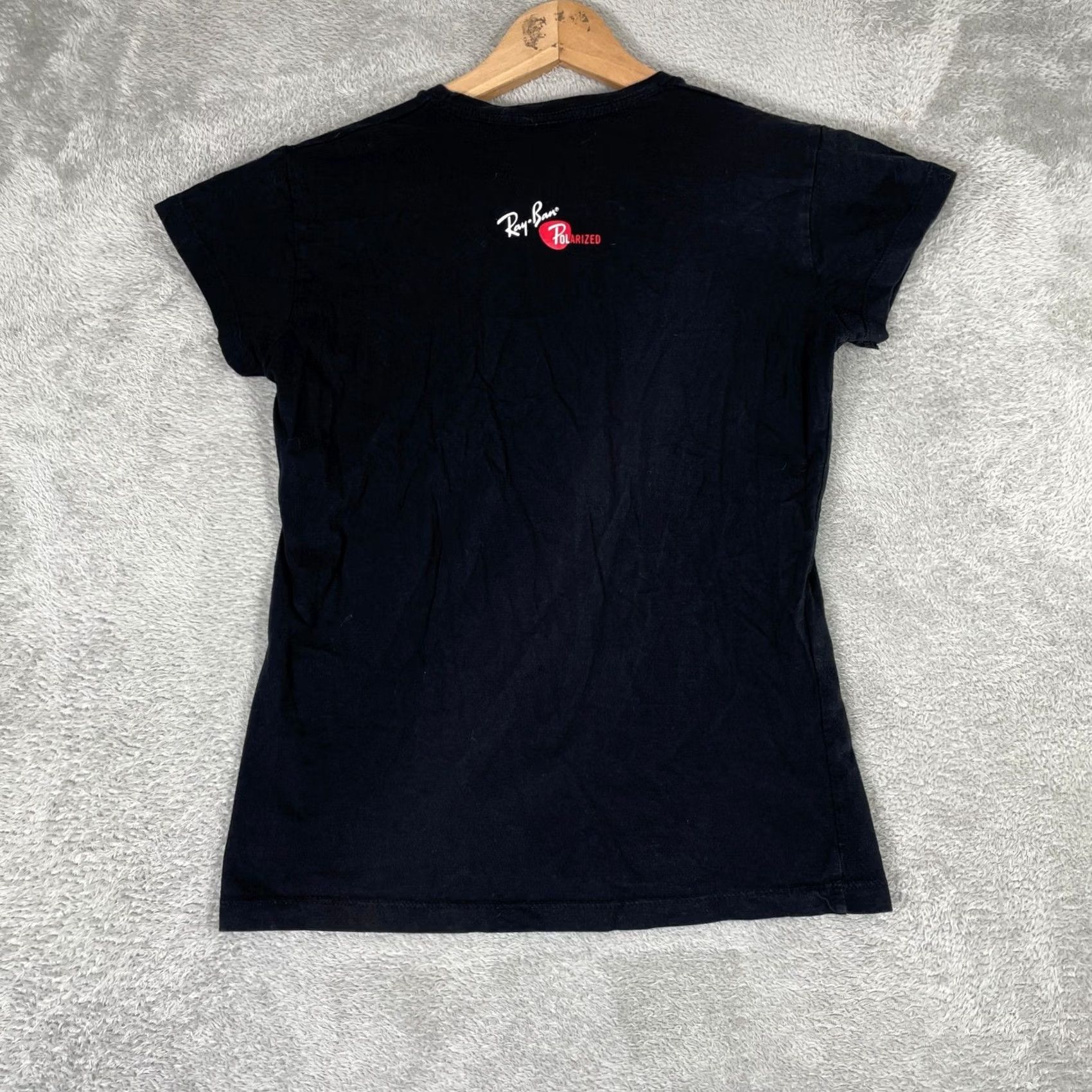 Vintage Ray-Ban T Shirt Womens XL Black Polarized Sunglasses Logo Graphic Tee Y2K Size XL / US 12-14 / IT 48-50 - 4 Thumbnail
