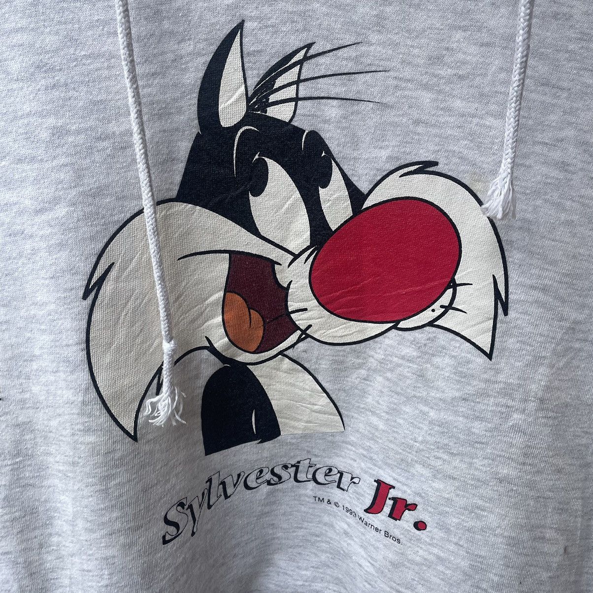 Cartoon Network × Vintage 🔥Vintage 1993 Looney Tunes Sylvester JR Hoodie Sweatshirts Size US L / EU 52-54 / 3 - 4 Thumbnail