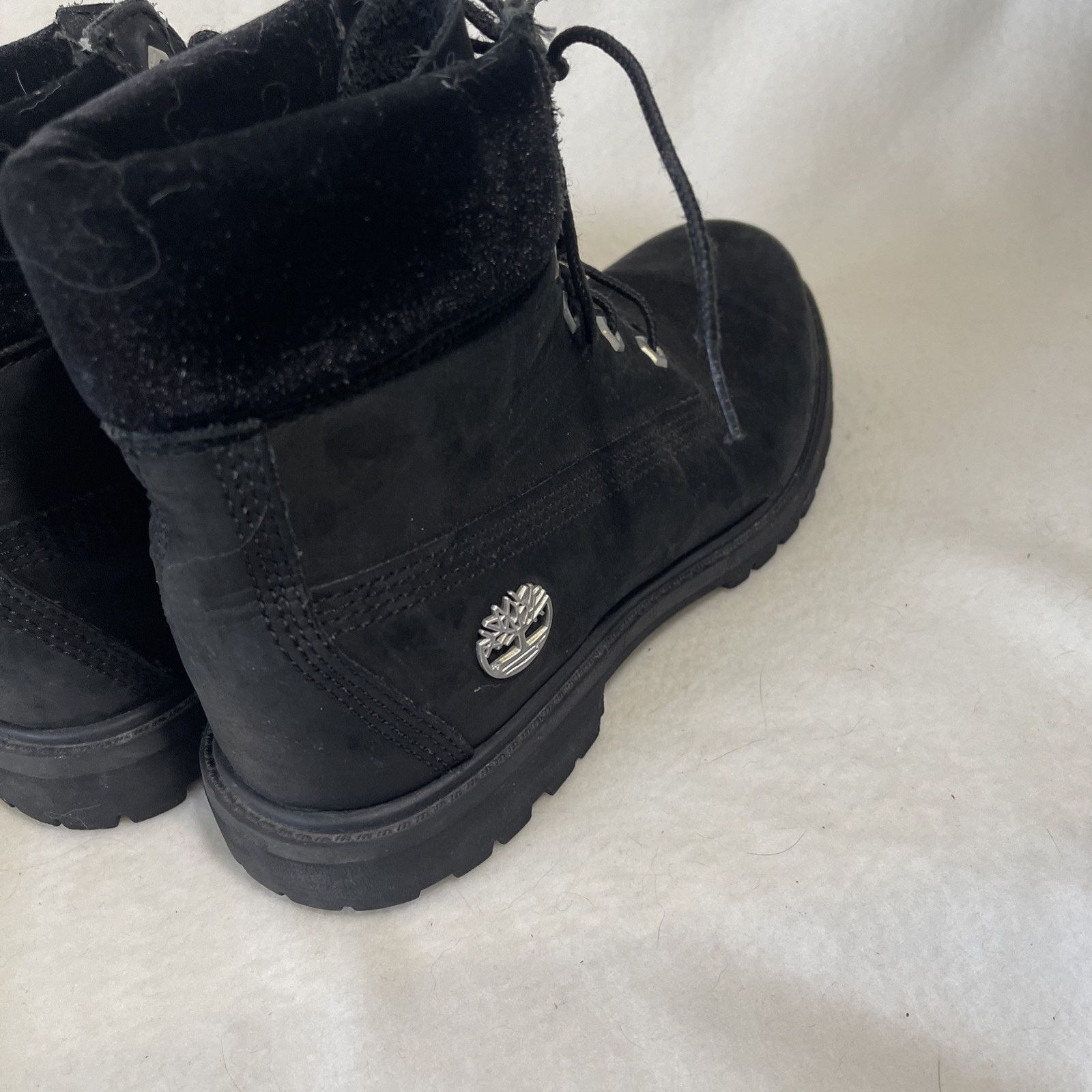 Timberland Timberland Women's Size 8 Black Nubuck Leather Boots , EUC! Size US 8 / IT 38 - 5 Thumbnail