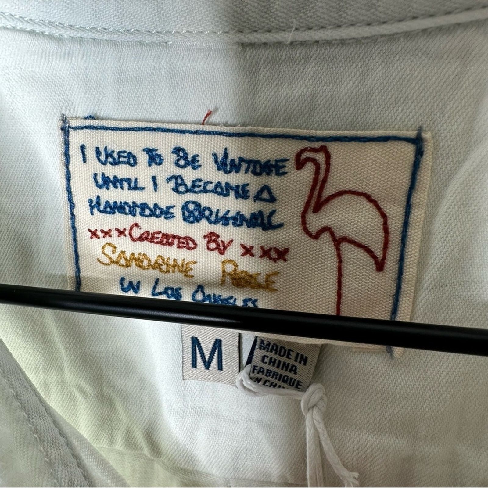 Sandrine Rose SANDRINE ROSE Mandarin White Shirt NWT in Medium Size L / US 10 / IT 46 - 3 Thumbnail
