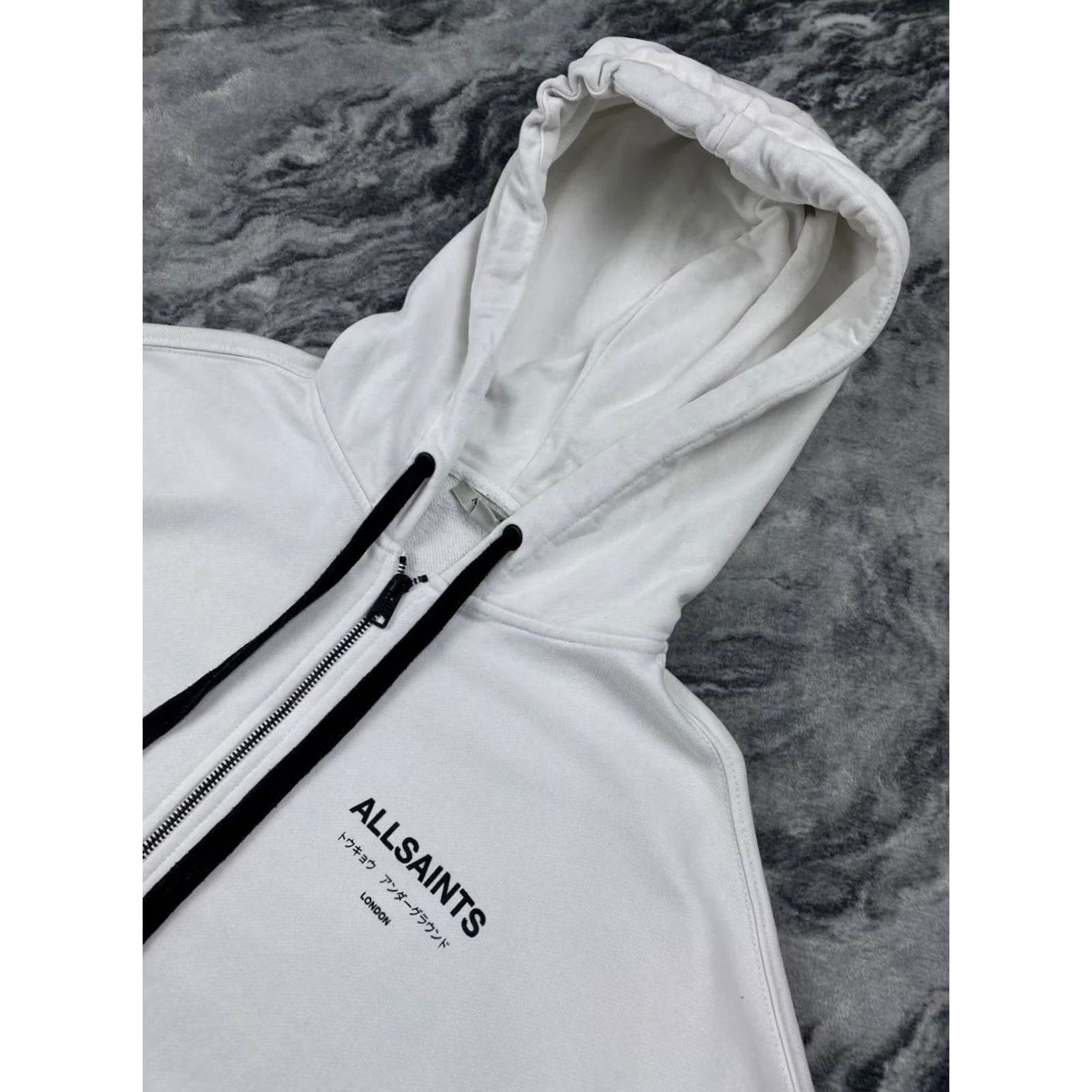 Allsaints VINTAGE AllSaints Amphia 2 In 1 Underground Hoodie Women Men Size S White Size S / US 4 / IT 40 - 3 Thumbnail