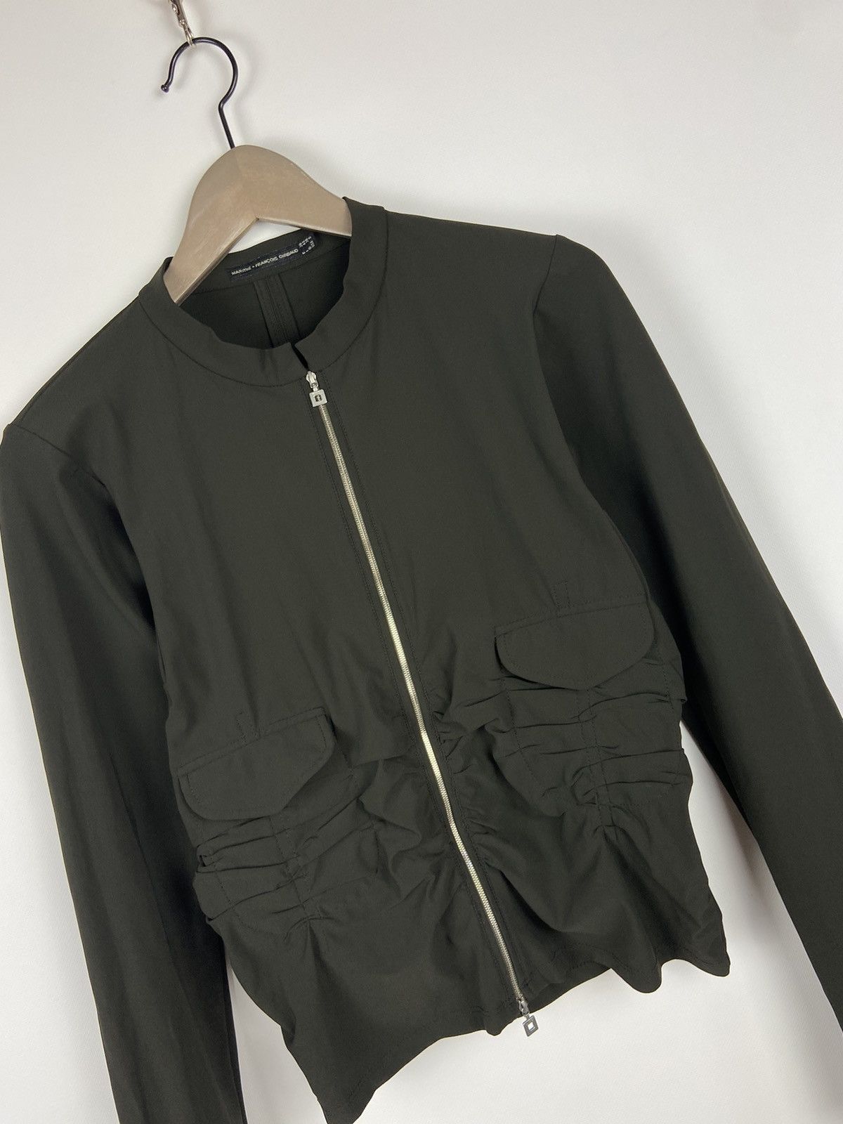 Designer × Marithe + Francois Girbaud Marithe Francois Girbaund Avant-Garde Khaki Zip Jacket Size M / US 6-8 / IT 42-44 - 8 Thumbnail