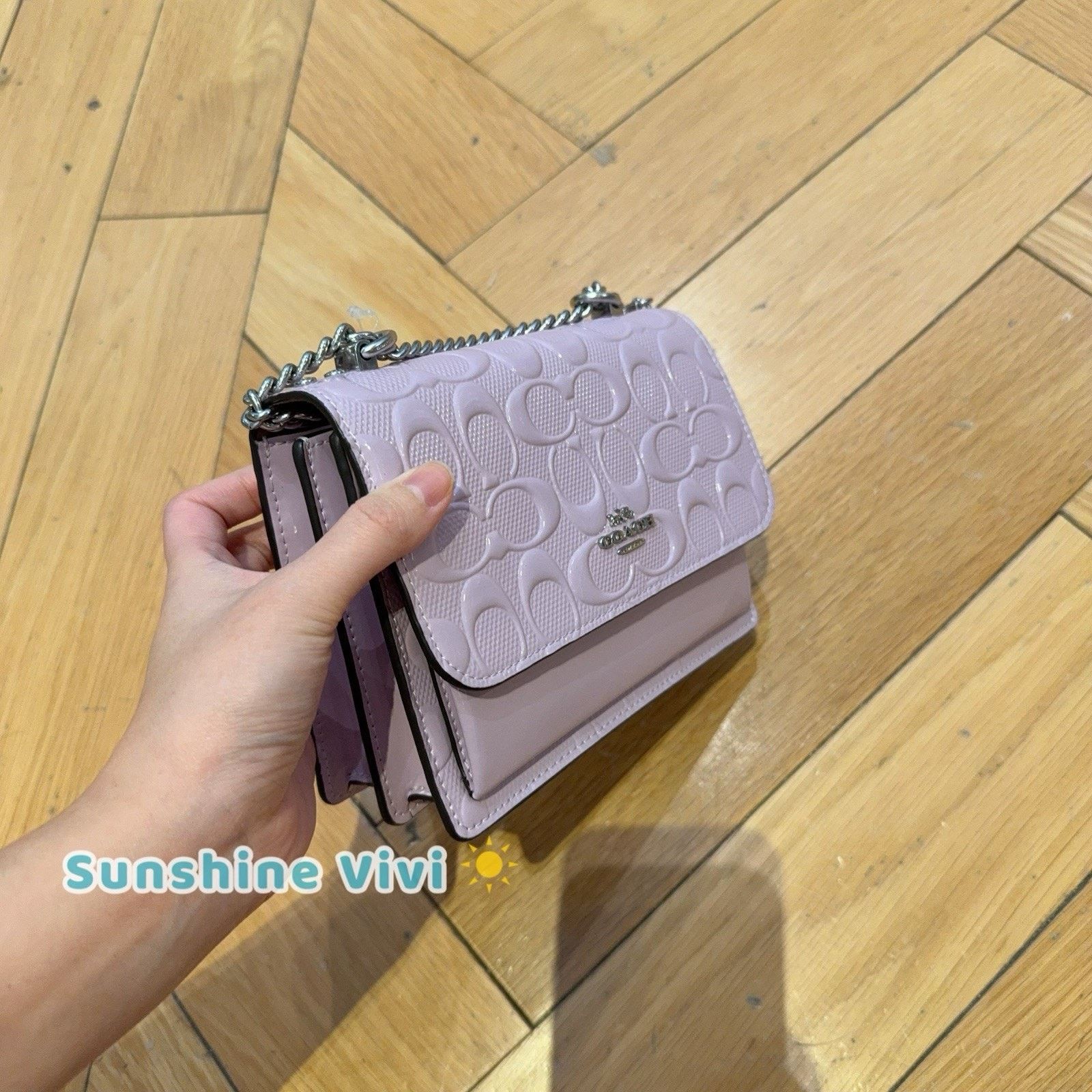 Coach NWT Coach Mini Klare Crossbody Bag Leather Violet CDB11 Size ONE SIZE - 3 Thumbnail