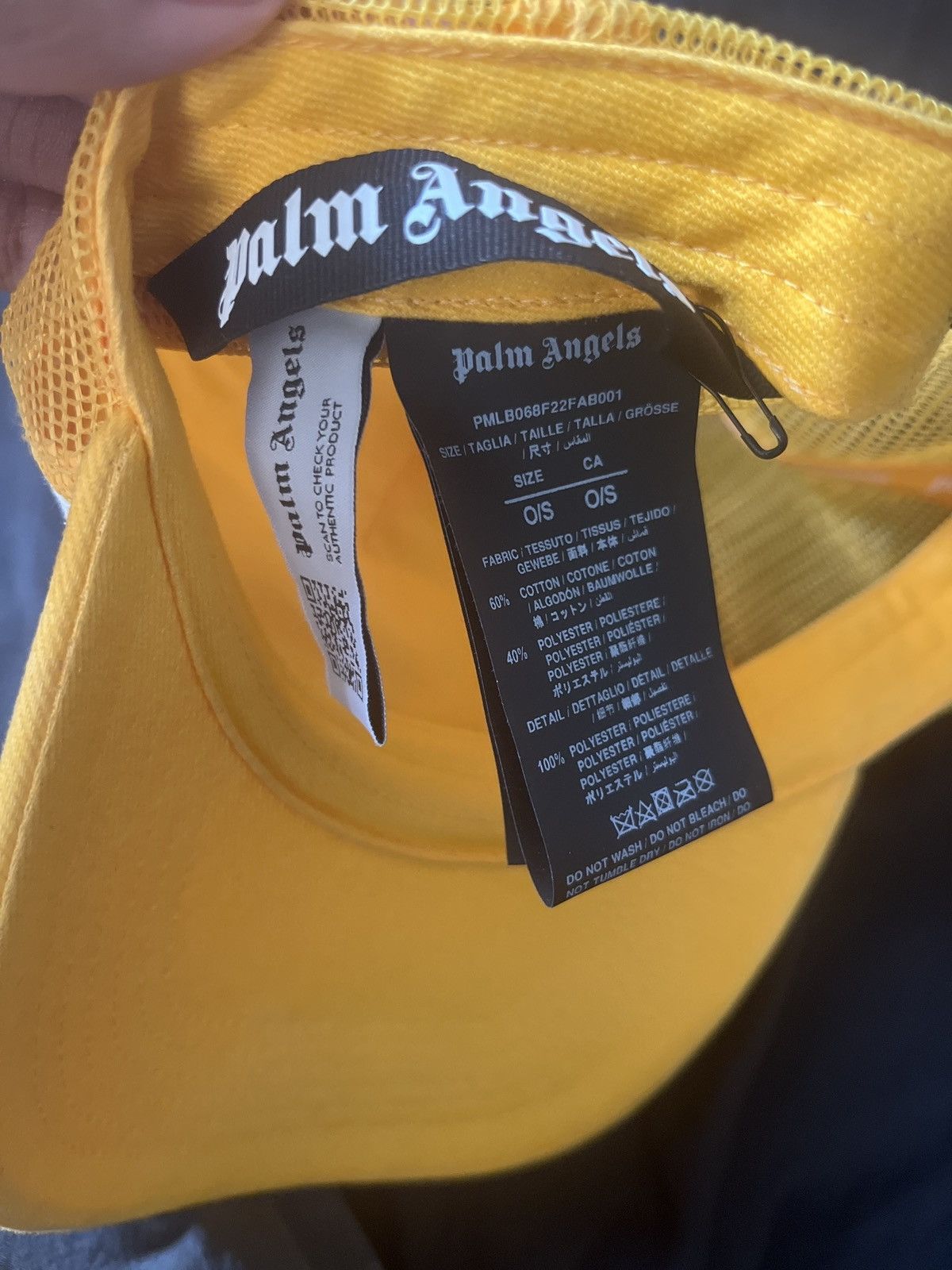 Palm Angels Yellow Palm Angels Hat Size ONE SIZE - 3 Thumbnail