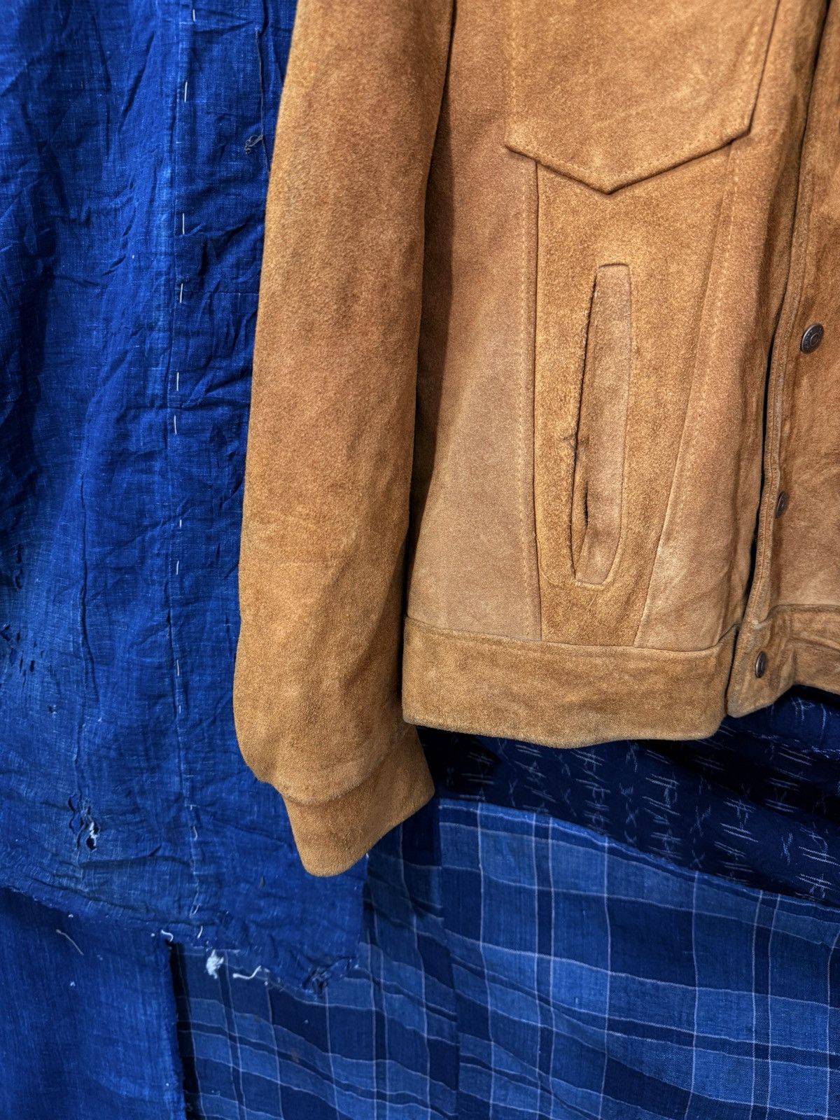 Schott Vtg Schott NYC Suede Leather Jacket Type 3 3sixteen 3🟦 Size US M / EU 48-50 / 2 - 2 Thumbnail