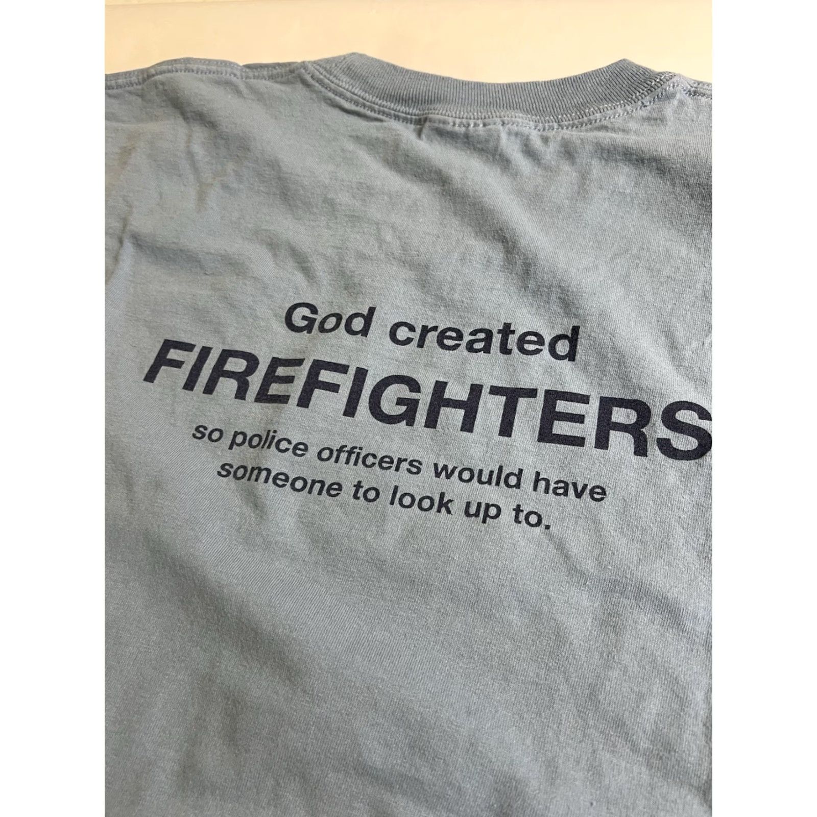 Port & Company VINTAGE Port & Company 2XL Blue T-Shirt Fire Cadet Academy Police Humor Shirt Mens Crew Neck 2007 Vermont Fire Theme Size US XXL / EU 58 / 5 - 5 Thumbnail
