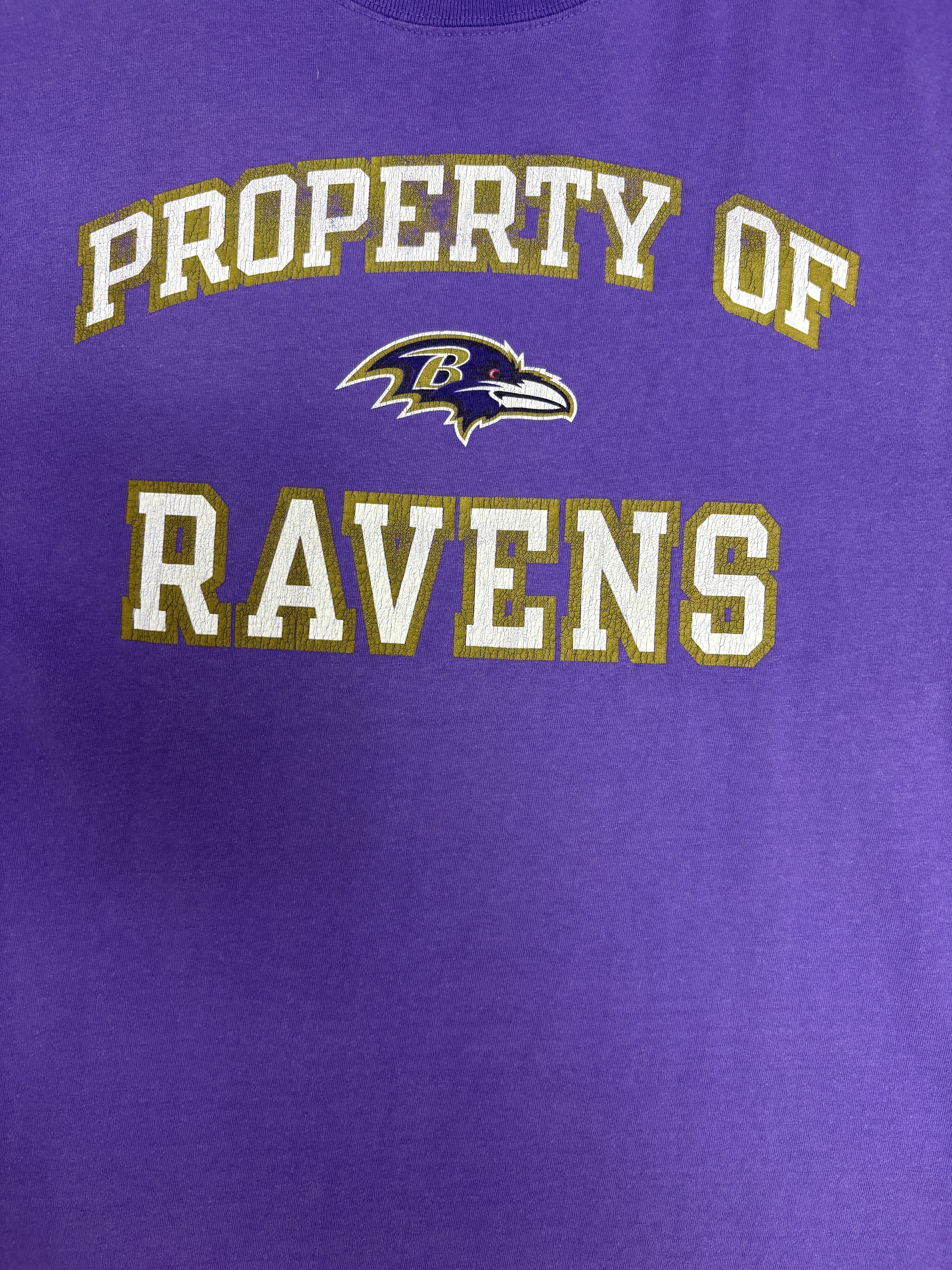 Reebok Property of Baltimore Ravens Vintage Purple T-Shirt Tee Size US XL / EU 56 / 4 - 2 Thumbnail