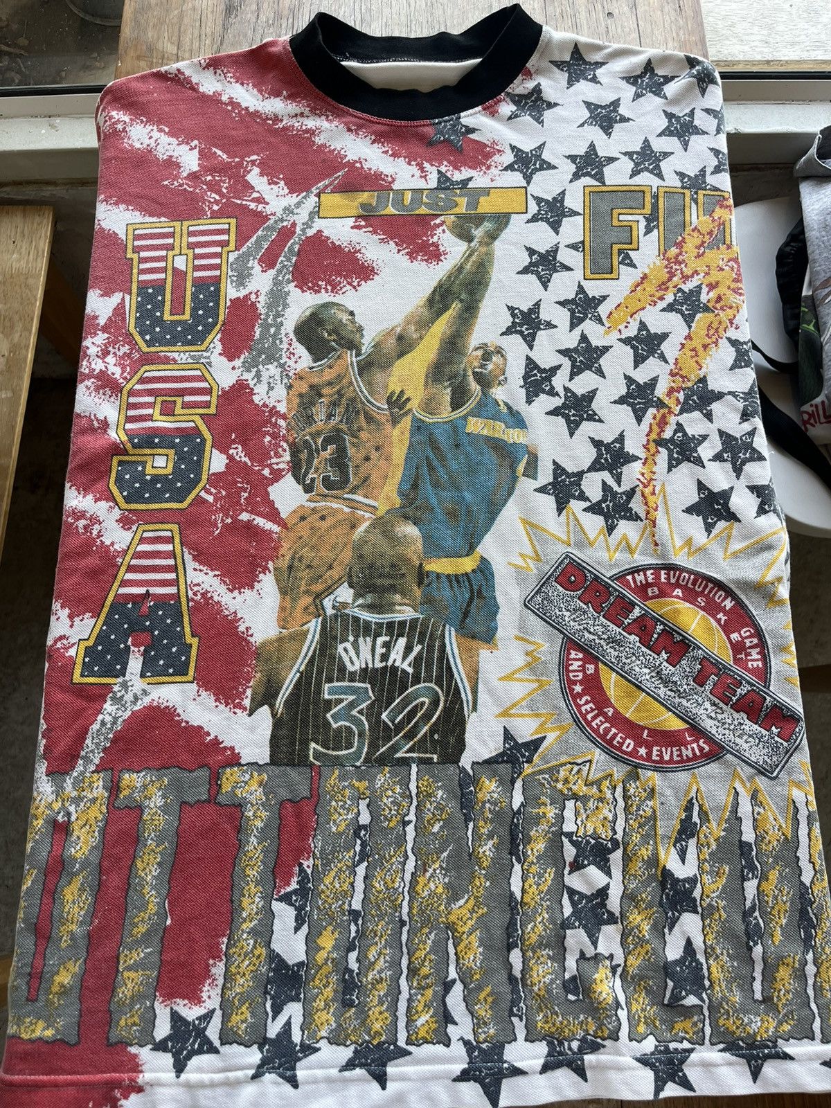 NBA × Vintage Vintage USA DREAM TEAM The Evolution Game Basketball (AOP) Size US XL / EU 56 / 4 - 4 Thumbnail