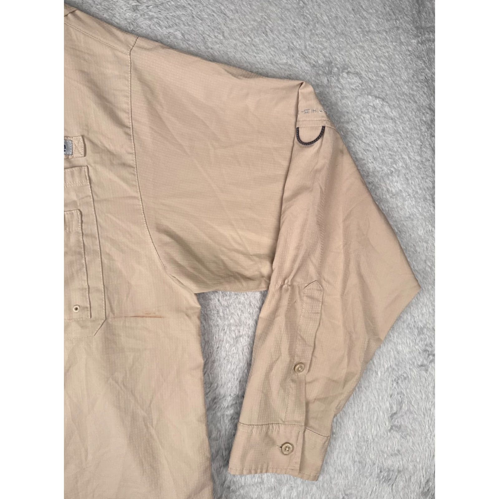 Vintage Columbia Shirt Men XL Beige Button Up Long Sleeve Fishing Angler Outdoor PFG Vented All Seasons Breathable Pocket Button-Up Mens Size US XL / EU 56 / 4 - 2 Thumbnail