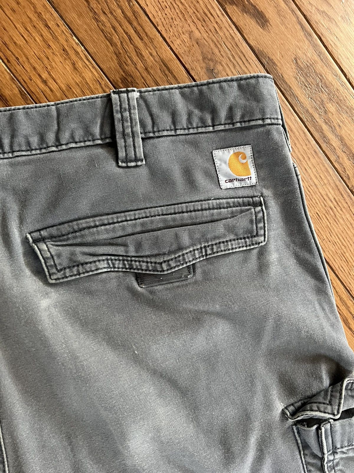 Carhartt Vintage Carhartt Cargo Washed Grey Relaxed Fit 36x34 Size US 36 / EU 52 - 3 Thumbnail