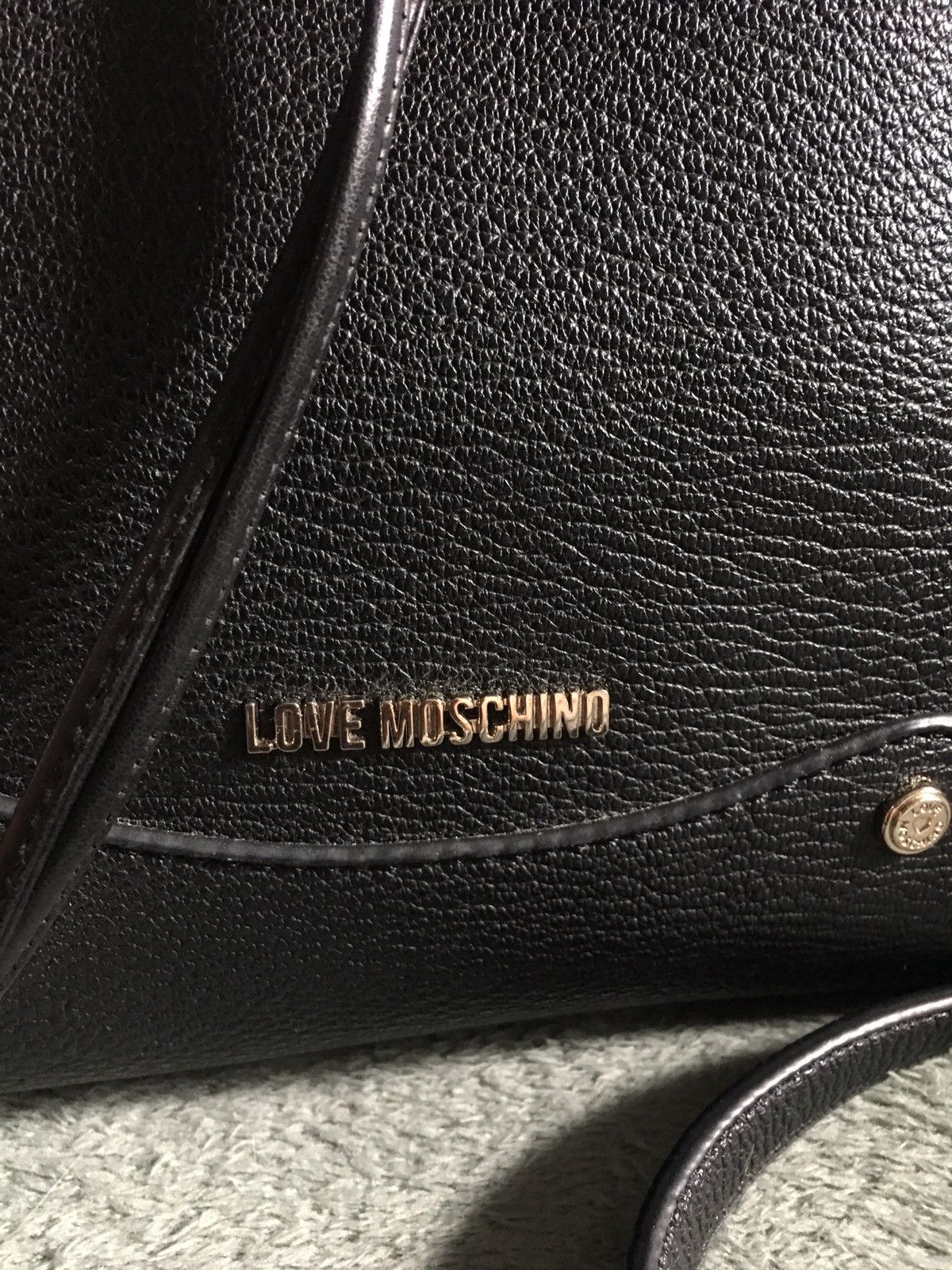 Love Moschino LOVE MOSCHINO Black Drawstring Shoulder Bag Size ONE SIZE - 2 Thumbnail