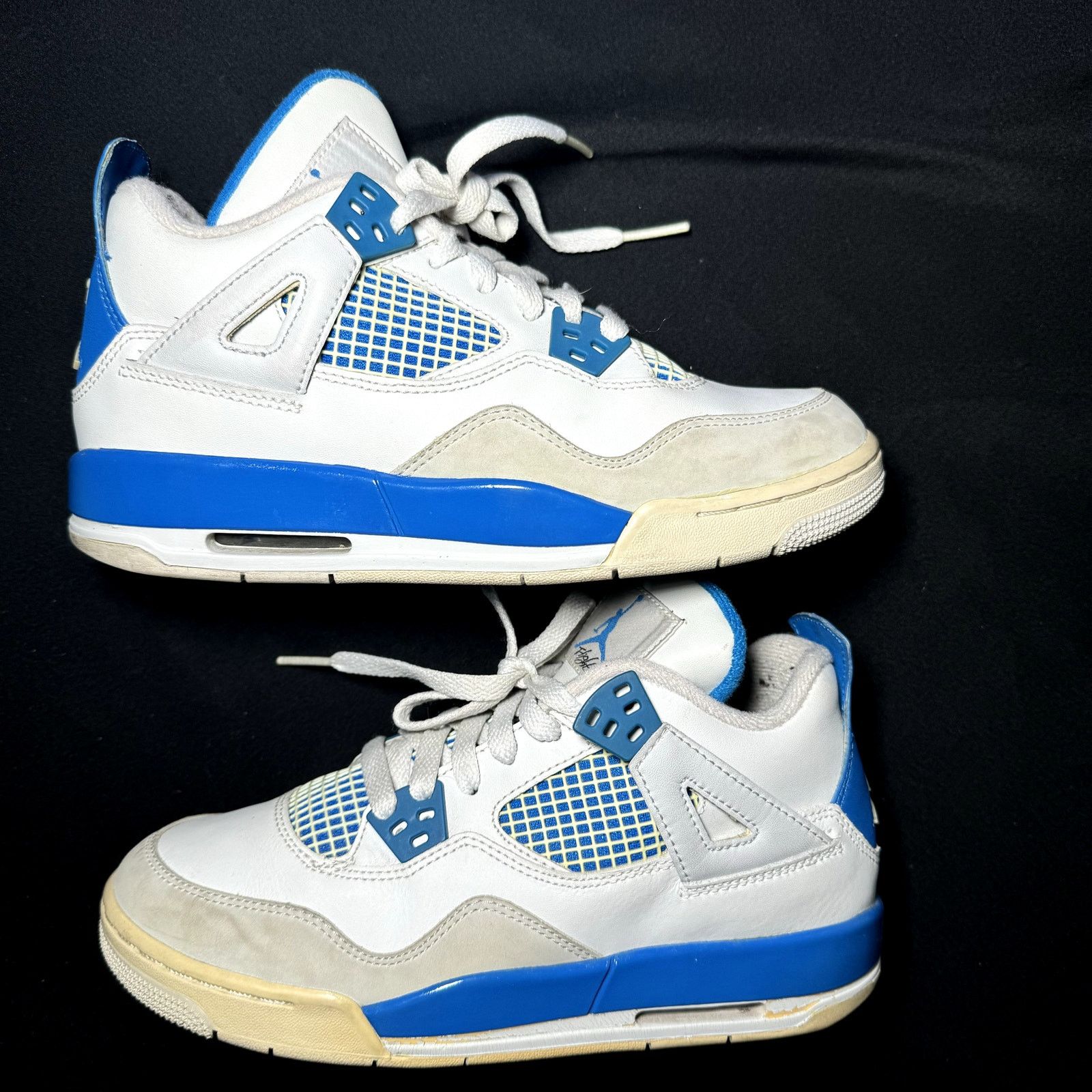 Jordan Brand × Nike Size 5 - Nike Air Jordan 4 Retro GS Military Blue 2012 Shoes Size US 5 / EU 37 - 3 Thumbnail