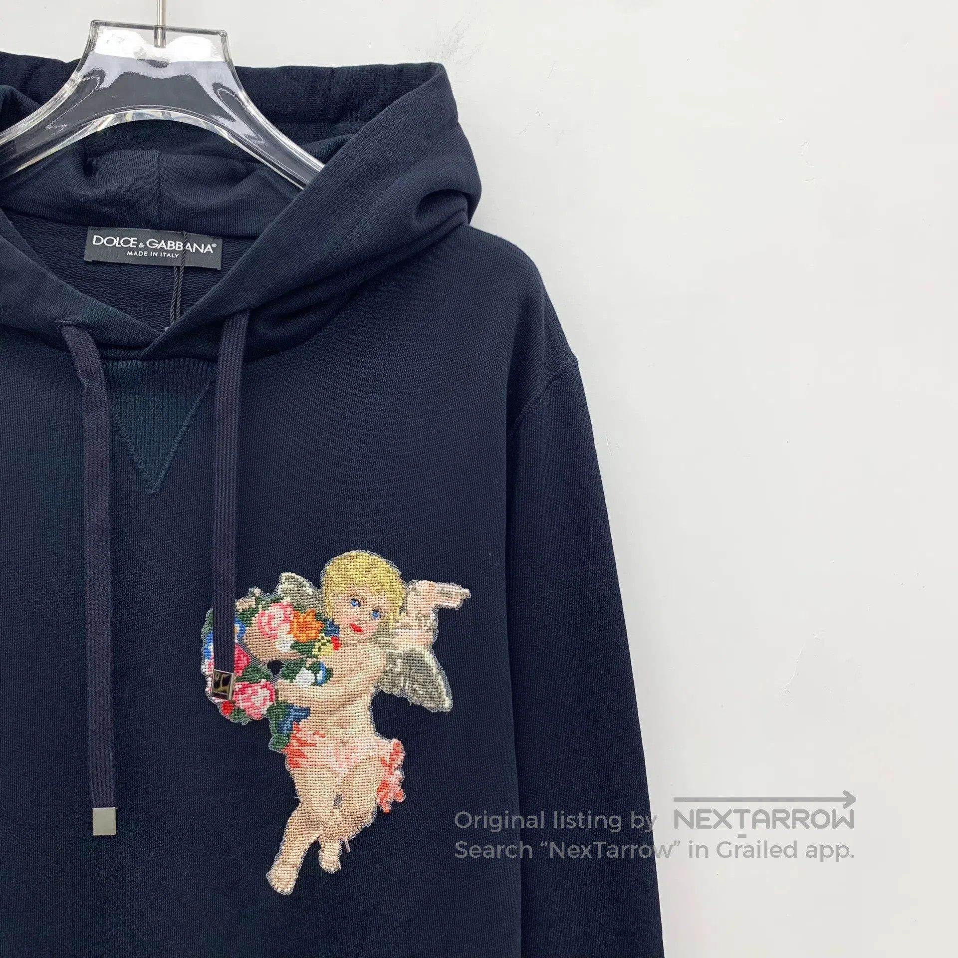Dolce & Gabbana Dolce Gabbana Black cotton hooded long-sleeved sweatshirt Size US S / EU 44-46 / 1 - 3 Thumbnail