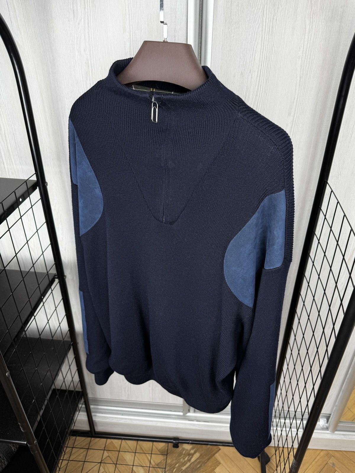 Barbour Barbour Storm Half Zip Sweater (D1305) Navy Blue Size XXL Size US XXL / EU 58 / 5 - 6 Thumbnail