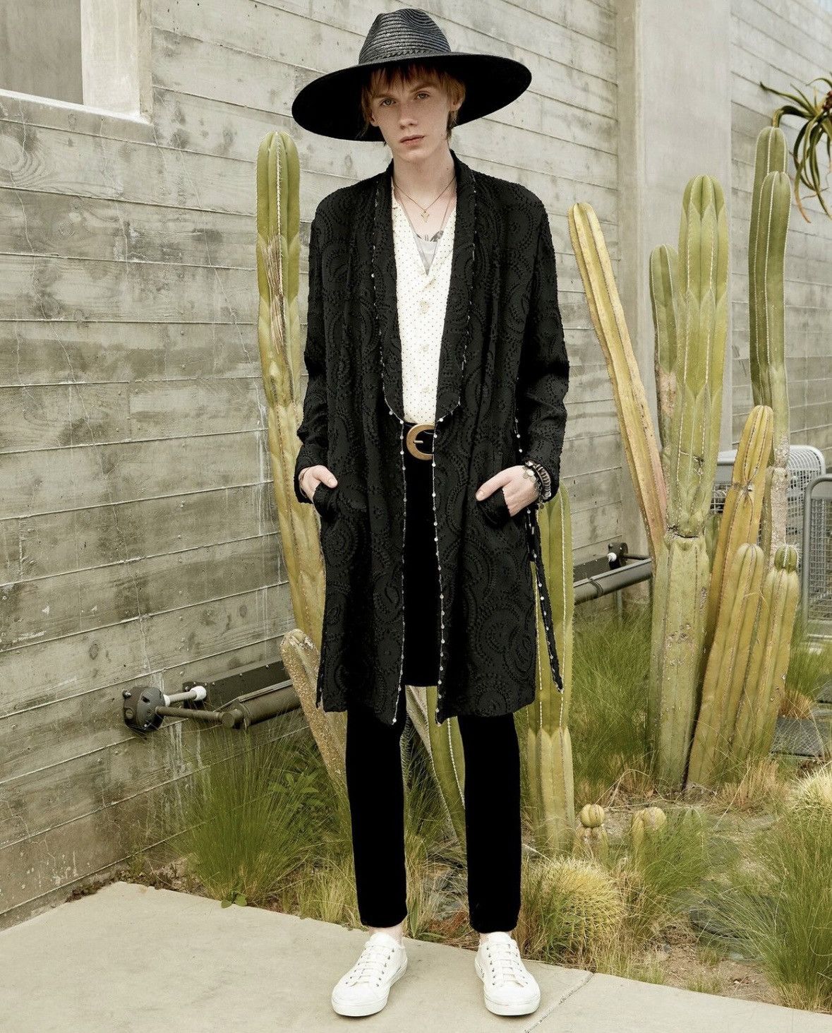 Saint Laurent Paris Black Jacquard Robe Coat w/ Charm Trims Size US S / EU 44-46 / 1 - 15 Thumbnail
