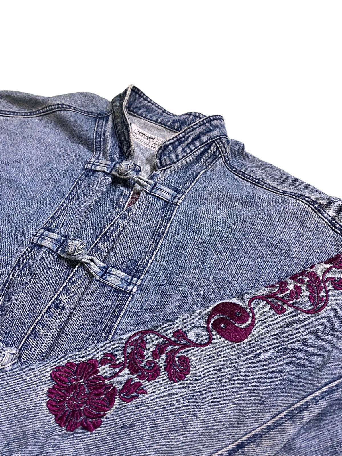 Jean Paul Gaultier 💥Japanese Fashion Designer Kimono Dragon Denim Size US L / EU 52-54 / 3 - 4 Thumbnail