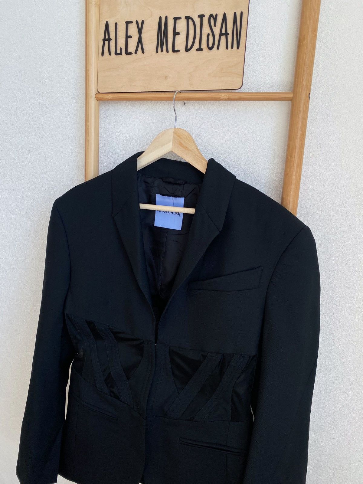 Mugler Mugler x H&M Corset Style Wool Blazer Size M / US 6-8 / IT 42-44 - 22 Thumbnail