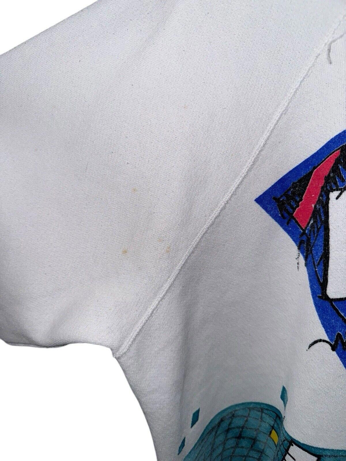 Designer Vintage Reebok 1980s Pop Art Graphic Crewneck Sweater L Size US 34 / EU 50 - 5 Thumbnail